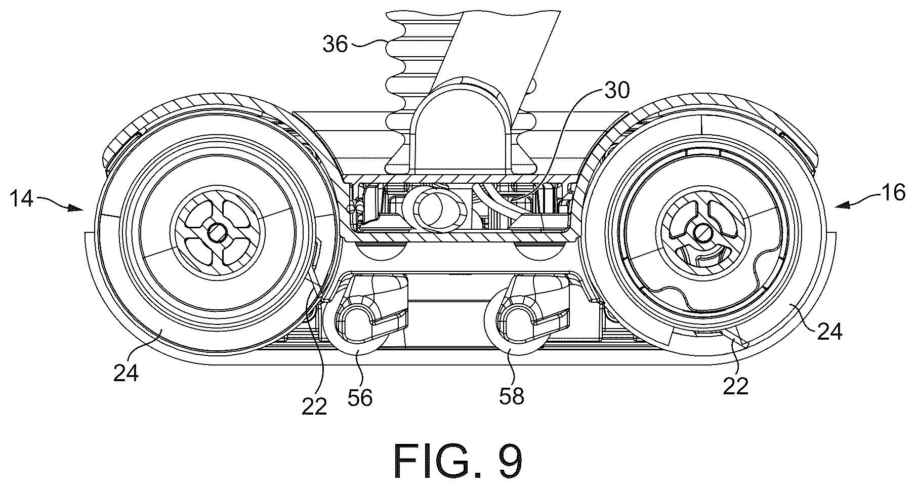 Patent US12137865 Figure 9 – Cleaner head for a vacuum cleaning appliance