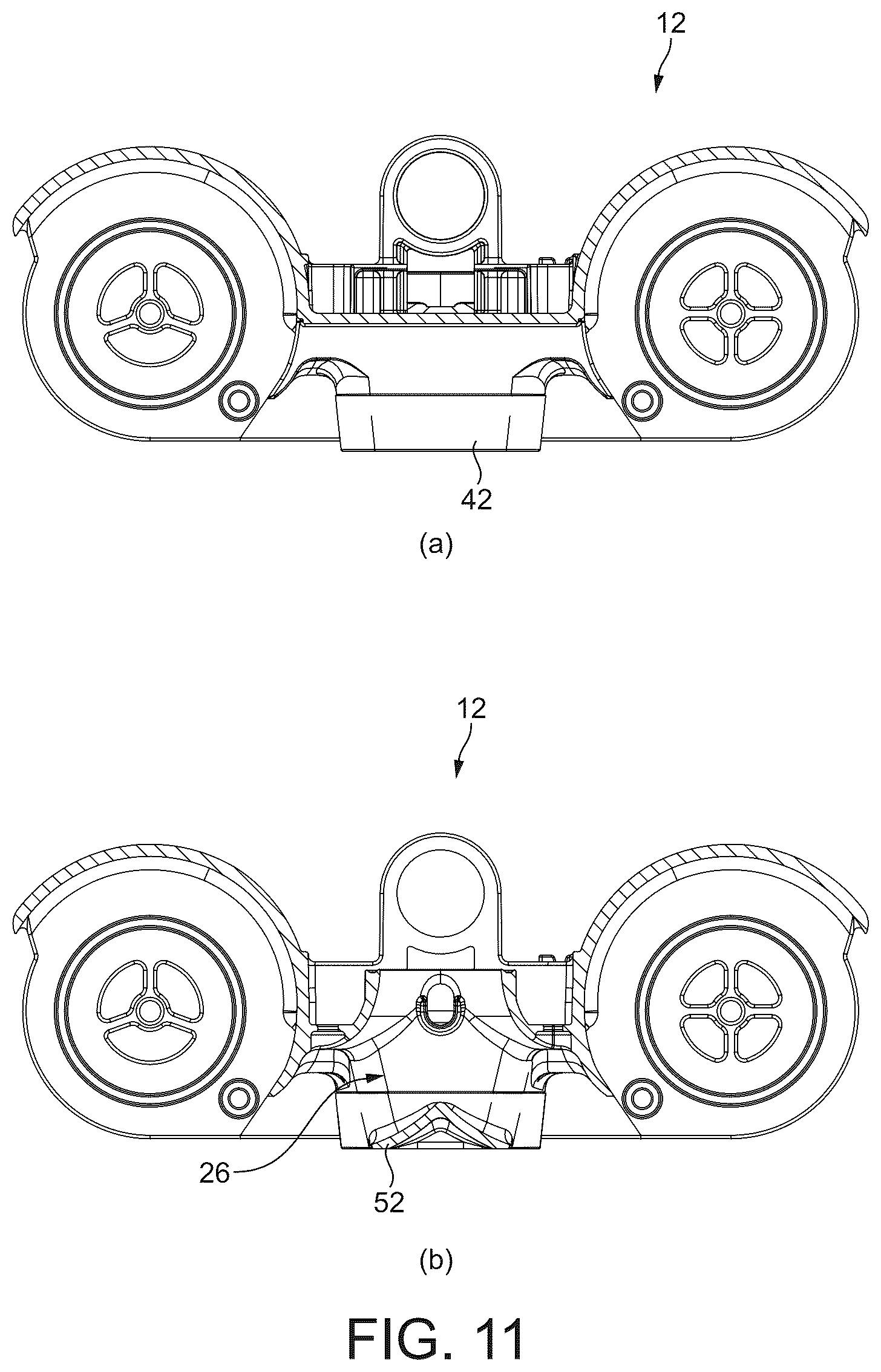 Patent US12137865 Figure 11 – Cleaner head for a vacuum cleaning appliance