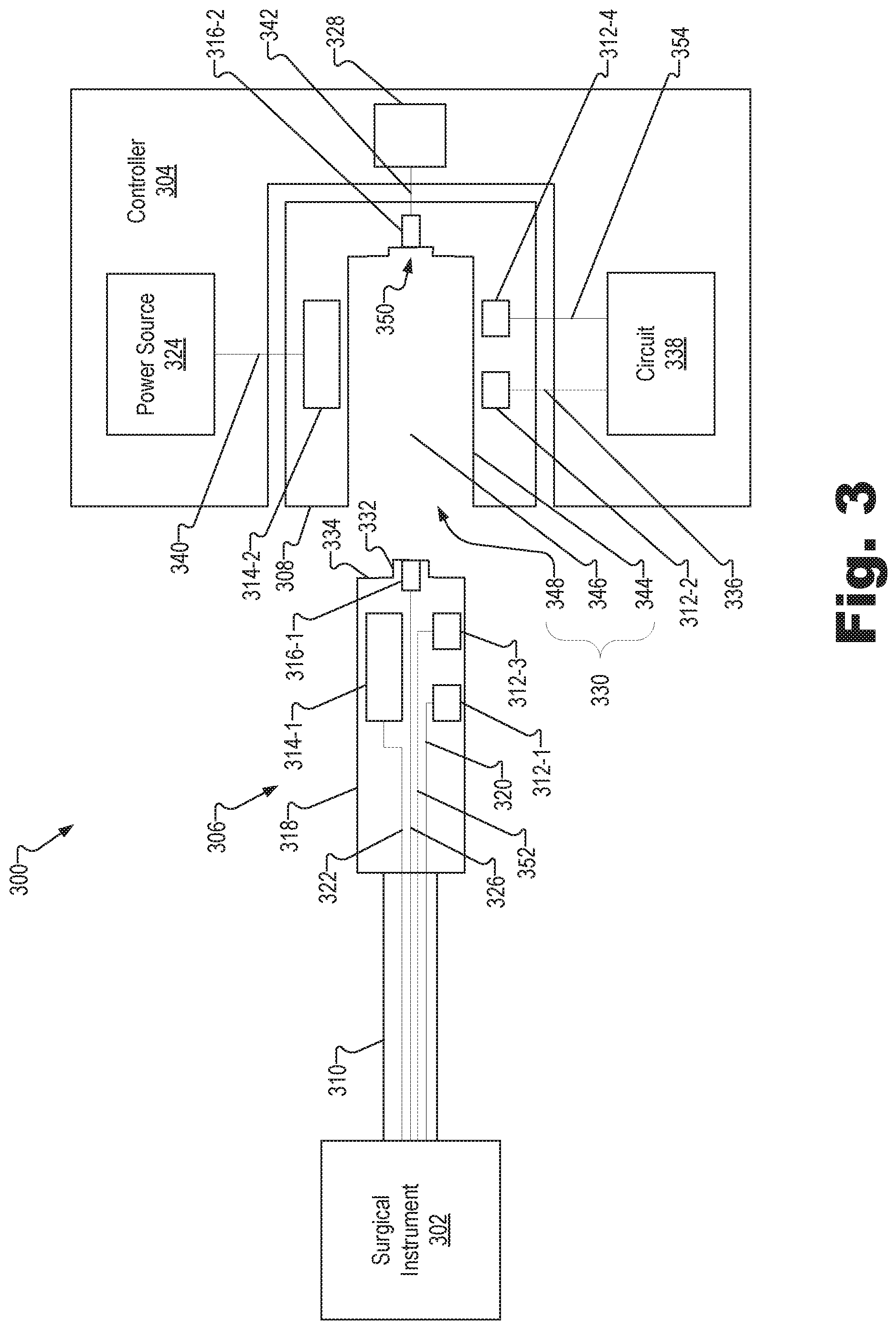 Patent US12137874 Figure 3 – Connector assembly with a radio frequency communication device and with an induction coil for a surgical instrument and a corresponding receiver assembly