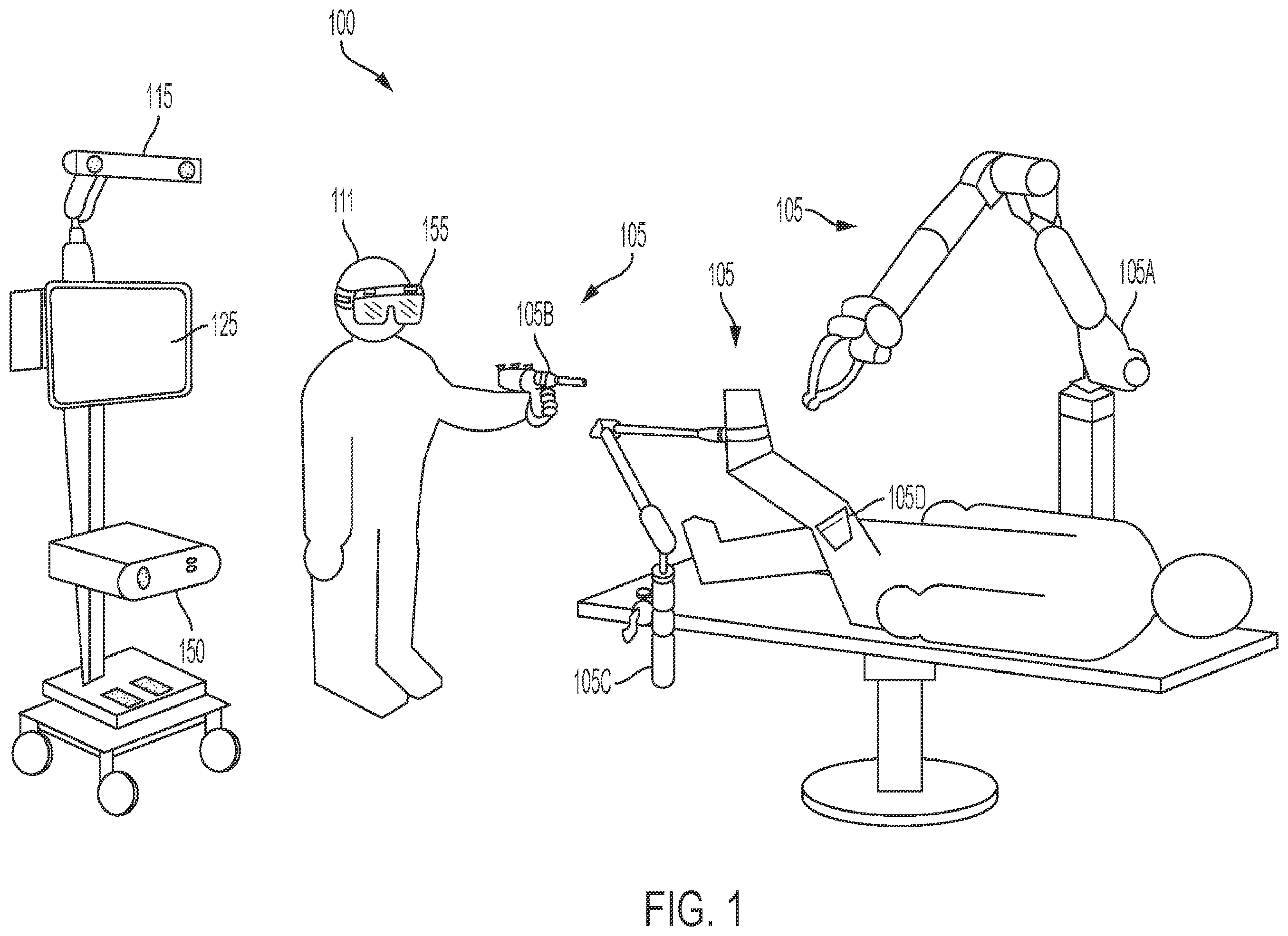 Patent US12137883 Figure 1 – User interface for digital markers in arthroscopy