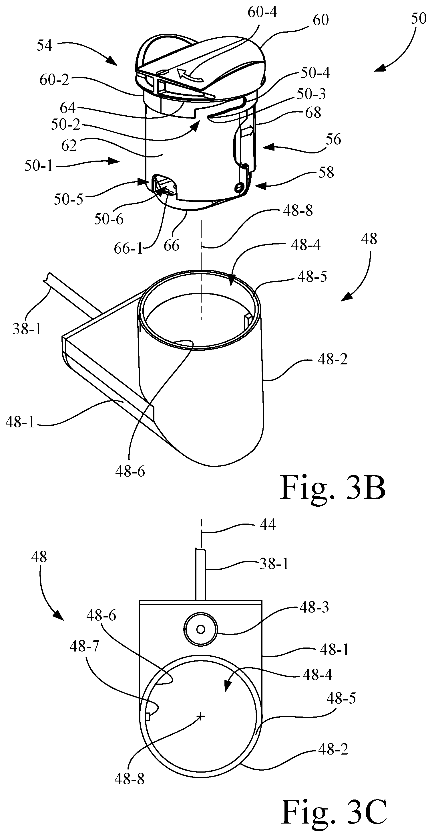 Patent US12137887 Figure 4 – Sample container and coaxial introducer cannula for a biopsy apparatus