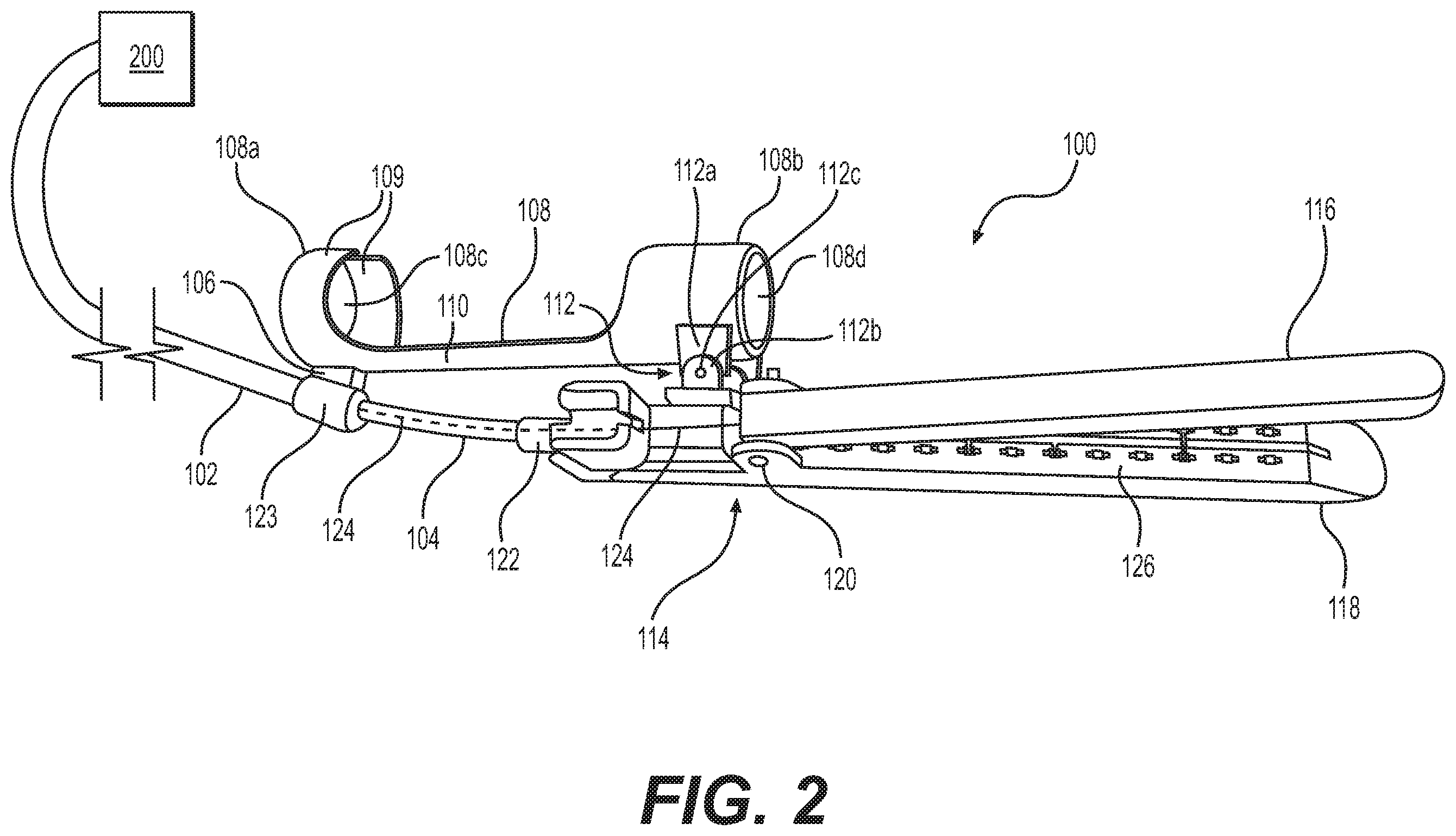 Patent US12137888 Figure 2 – Fastening device and related methods of use