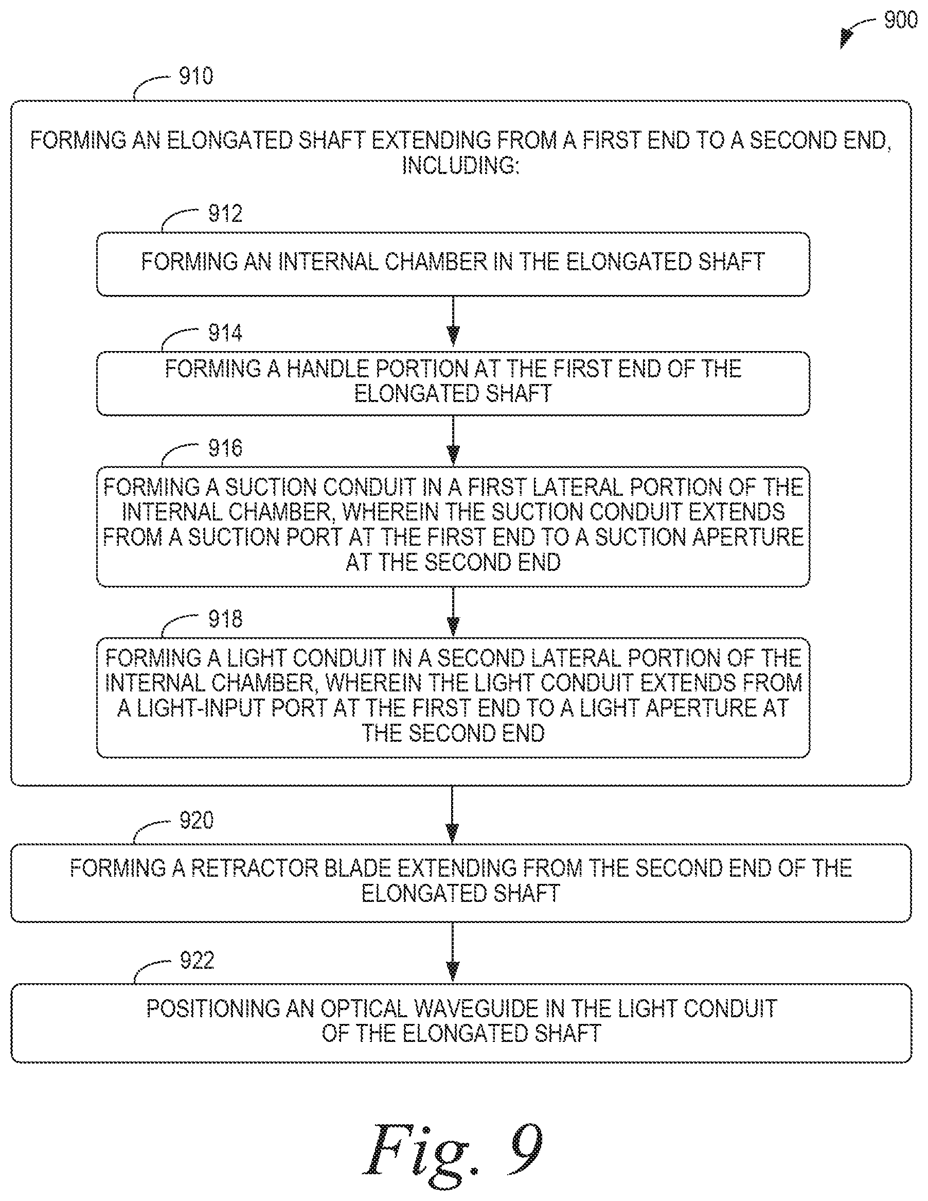 Patent US12137890 Figure 10 – Surgical retractor, methods of making a surgical retractor, and methods of retracting tissue