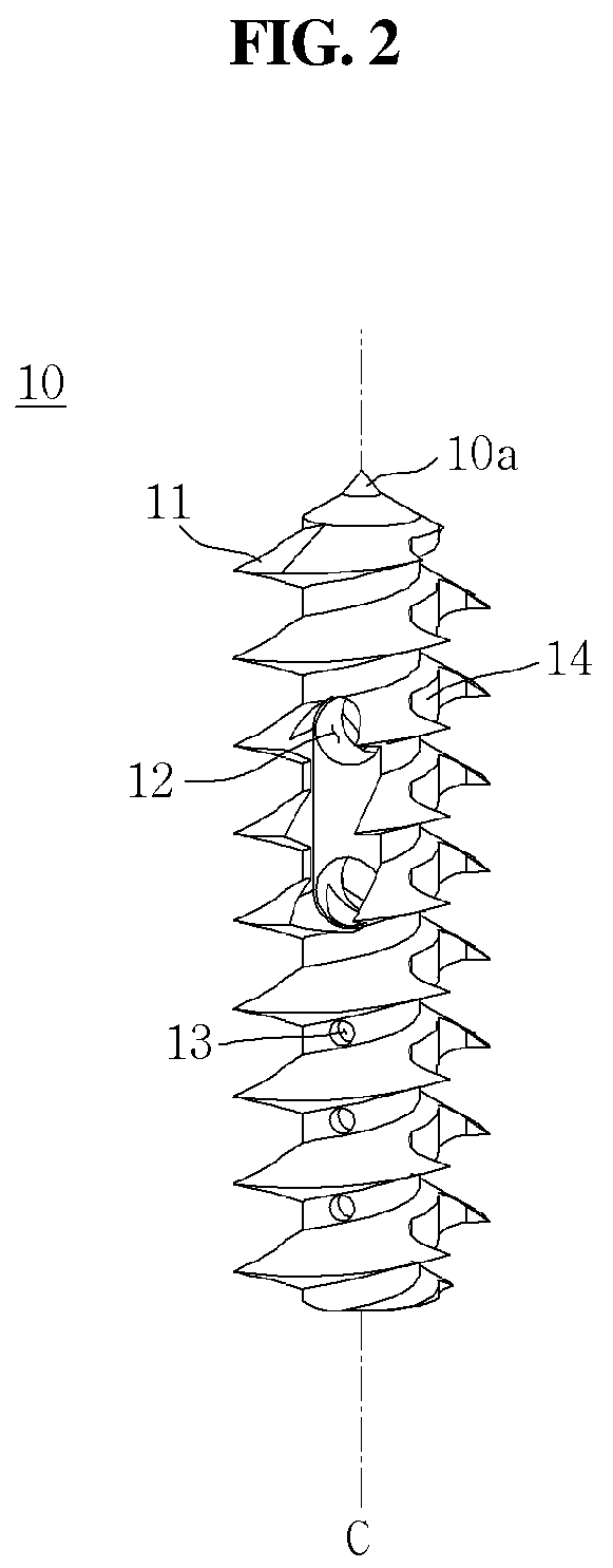 Patent US12137893 Figure 2 – Perforator-integral suture anchor device