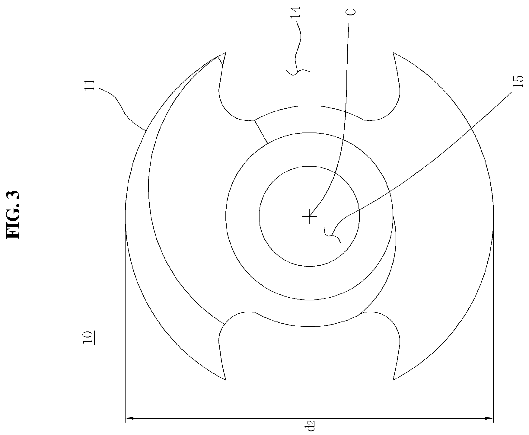 Patent US12137893 Figure 3 – Perforator-integral suture anchor device