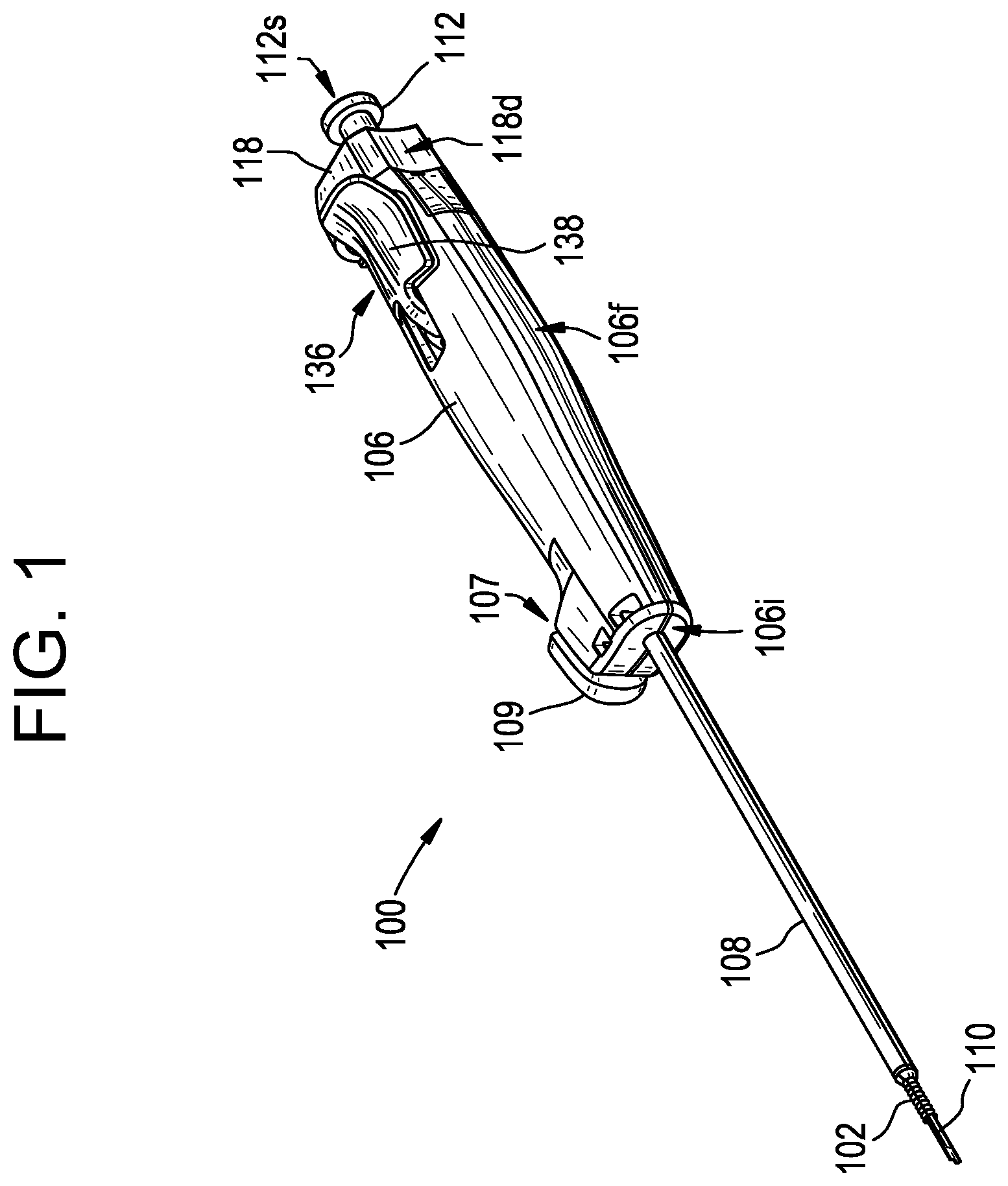 Patent US12137894 Figure 1 – Knotless anchor inserter tool extraction