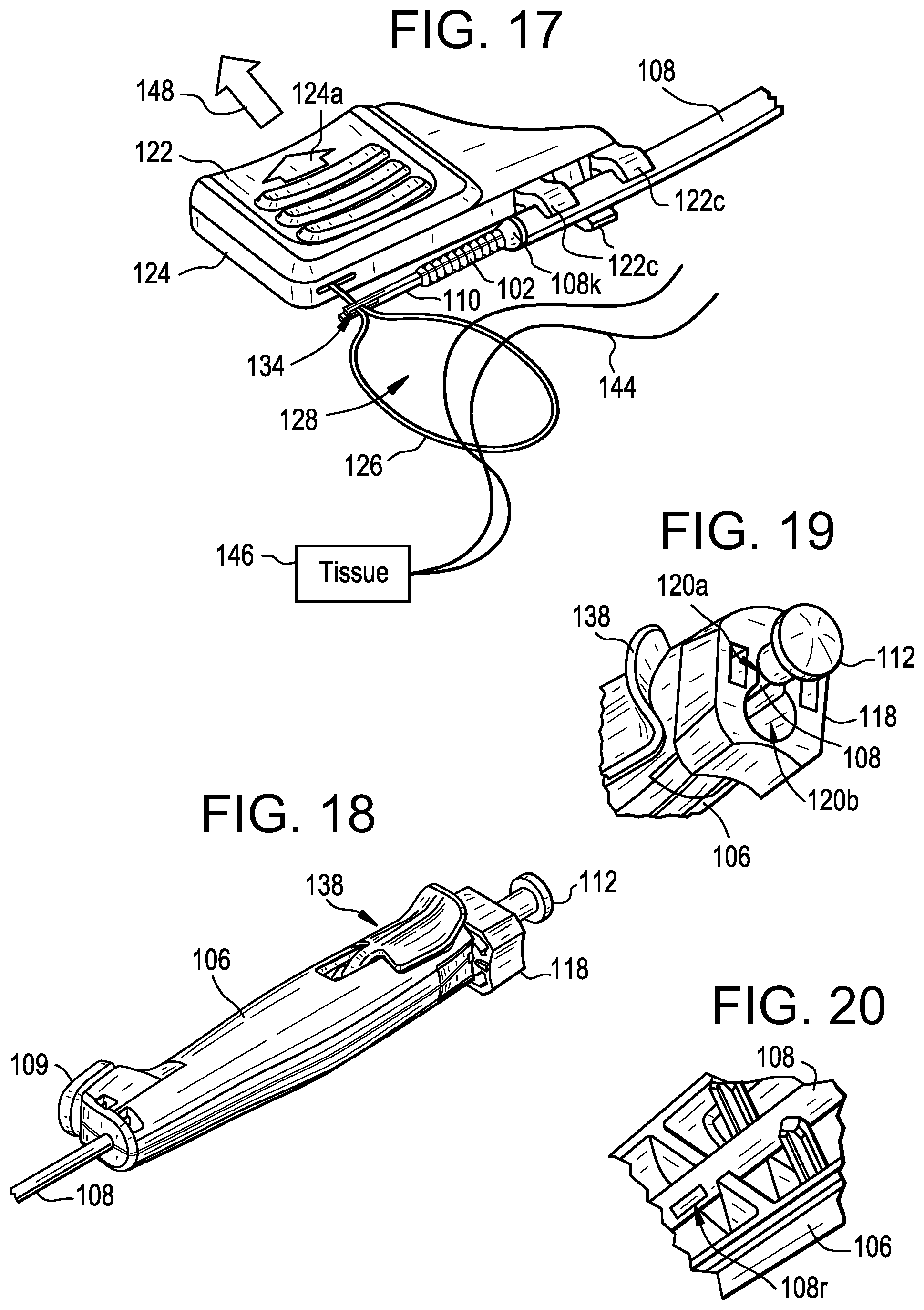 Patent US12137894 Figure 11 – Knotless anchor inserter tool extraction