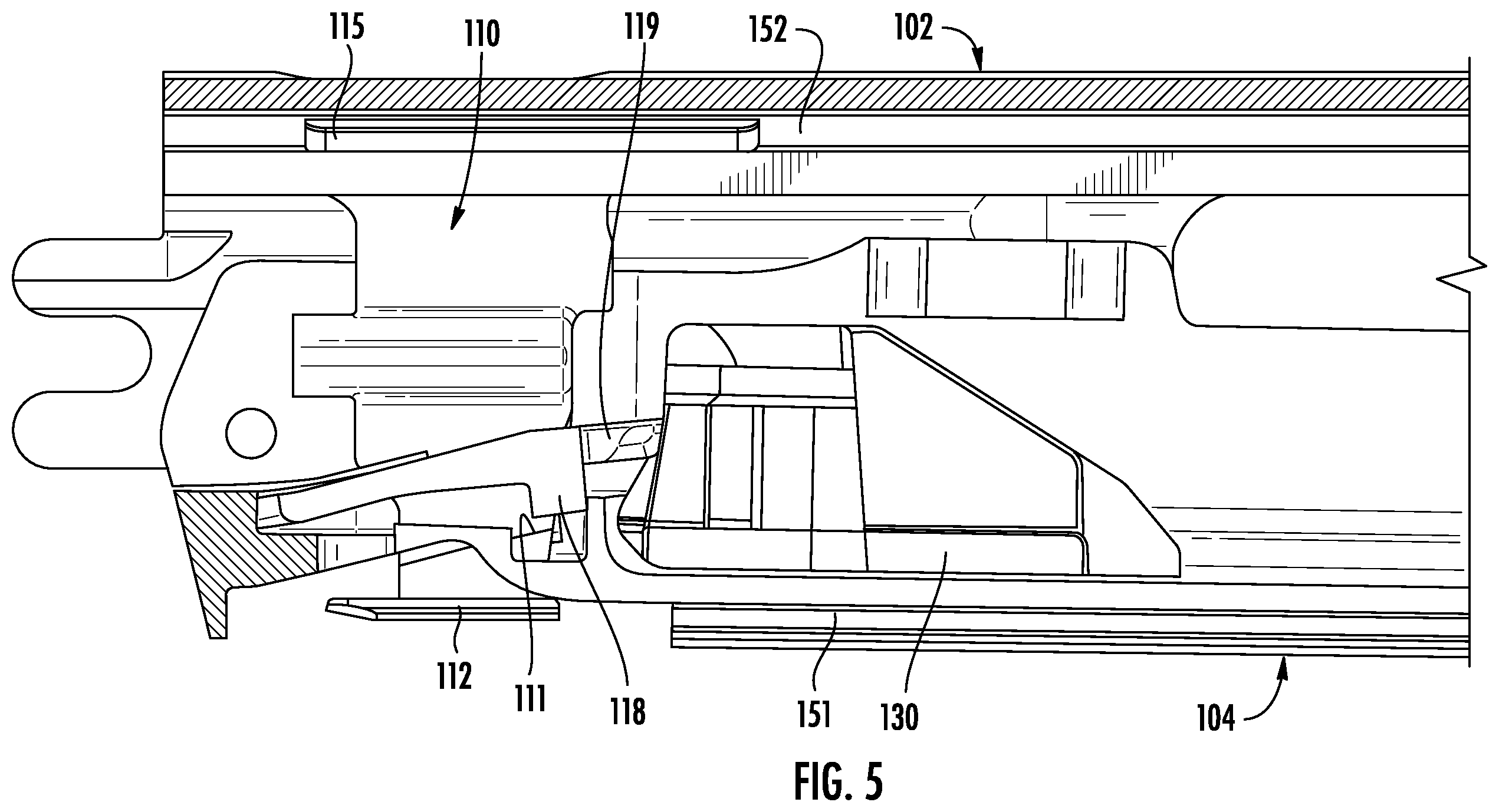 Patent US12137903 Figure 7 – Surgical instrument with lockout mechanism