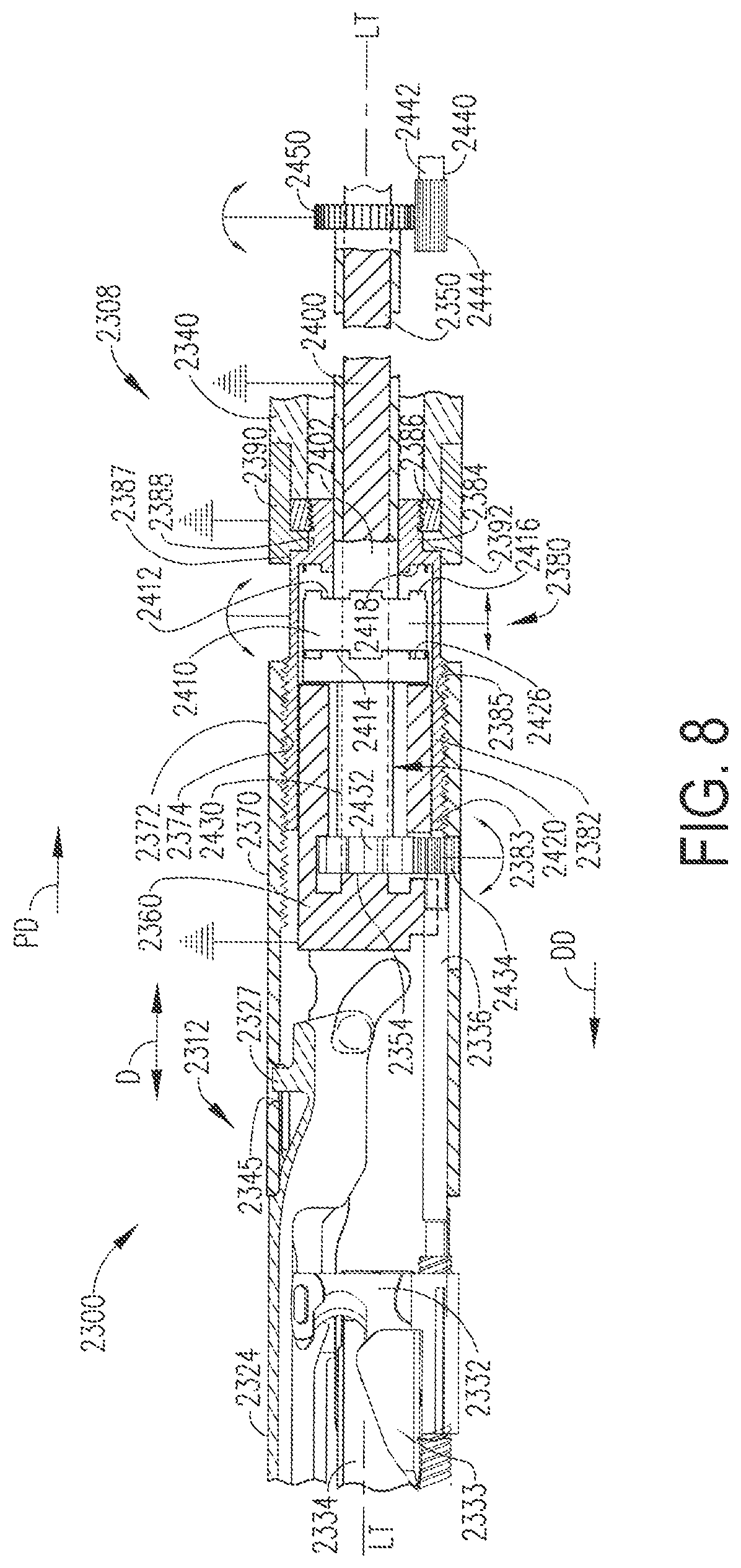 Patent US12137904 Figure 7 – Impact mechanism for grasp clamp fire