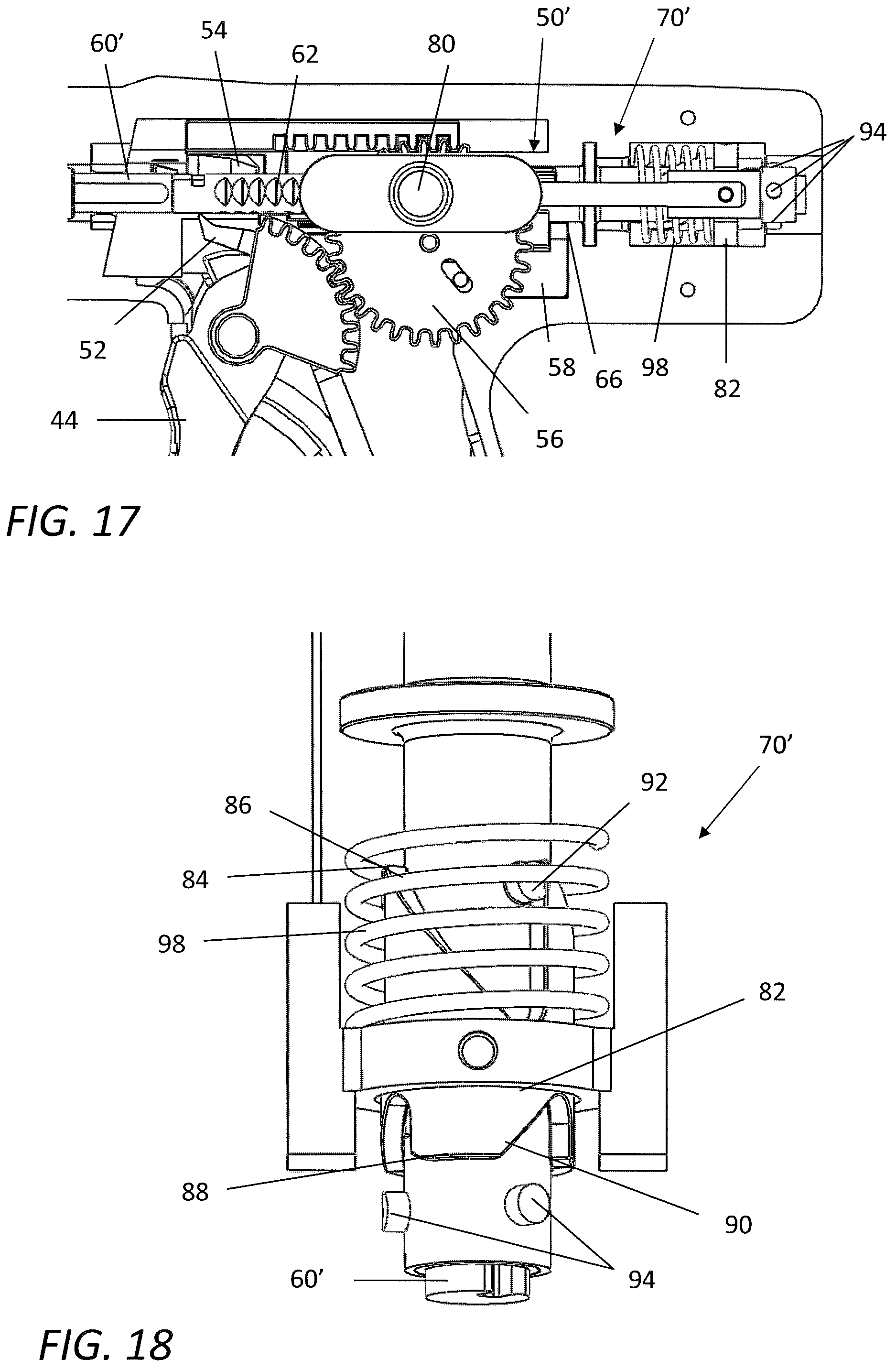 Patent US12137907 Figure 14 – Surgical stapler handle assembly having actuation mechanism with longitudinally rotatable shaft