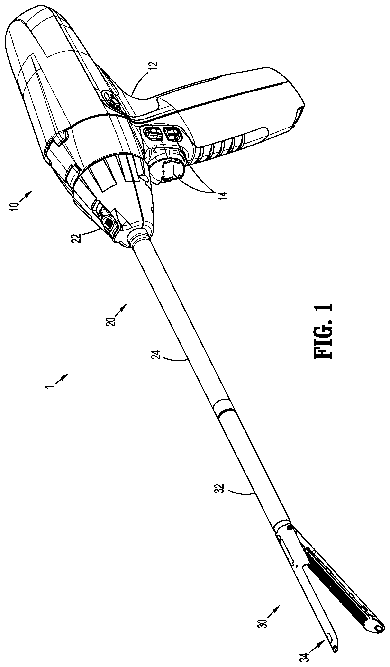 Patent US12137908 Figure 1 – Anvil buttress loading system for surgical stapling apparatus