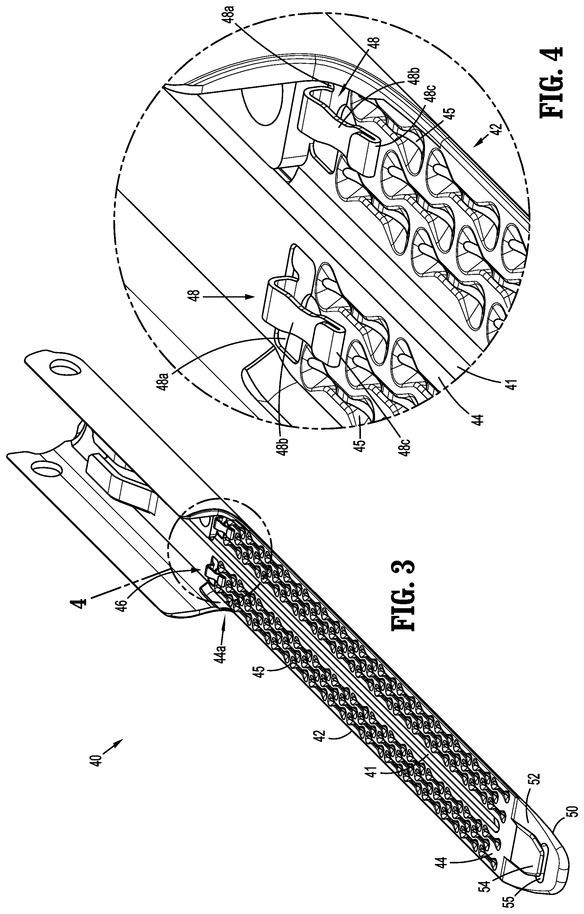 Patent US12137908 Figure 3 – Anvil buttress loading system for surgical stapling apparatus