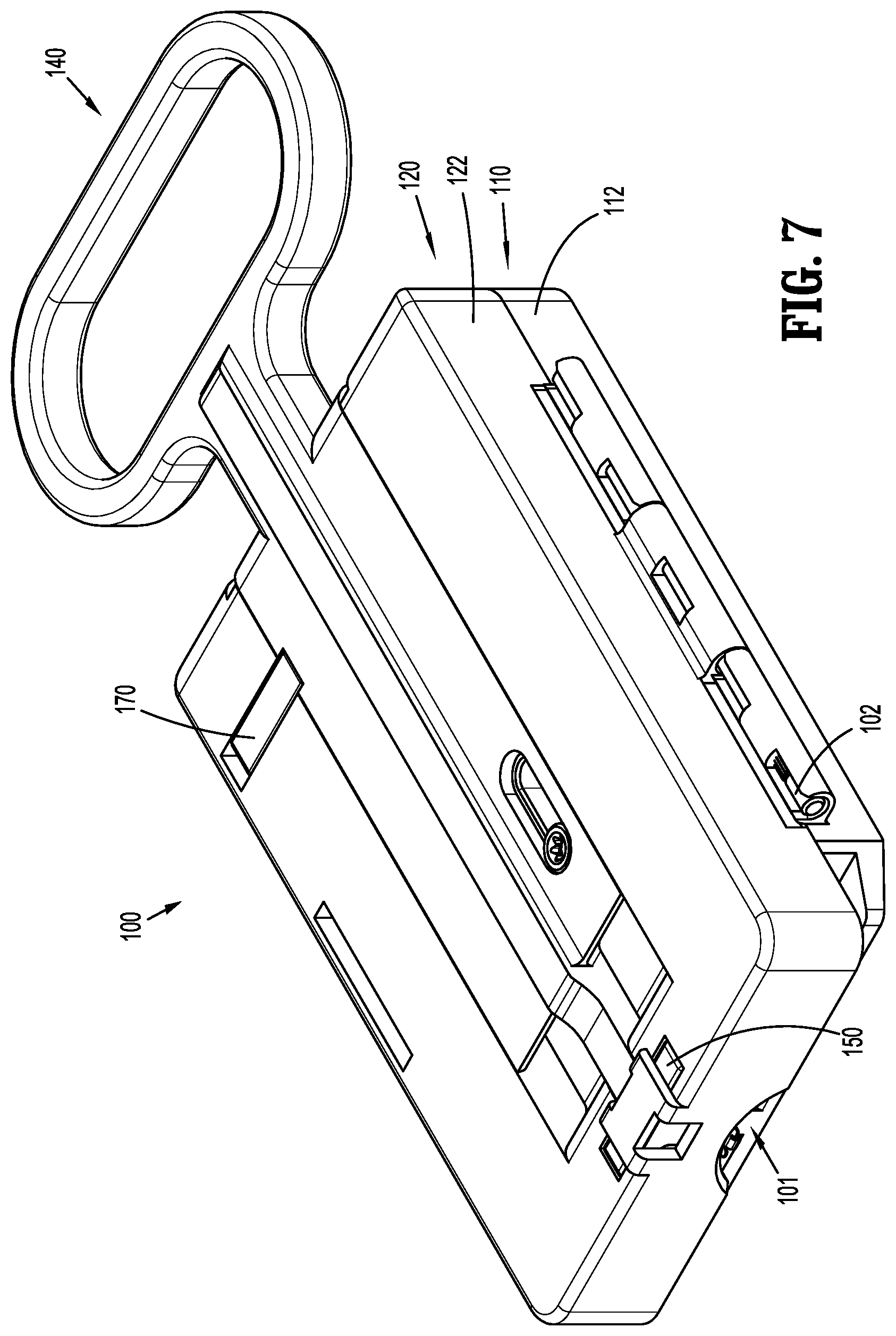 Patent US12137908 Figure 5 – Anvil buttress loading system for surgical stapling apparatus
