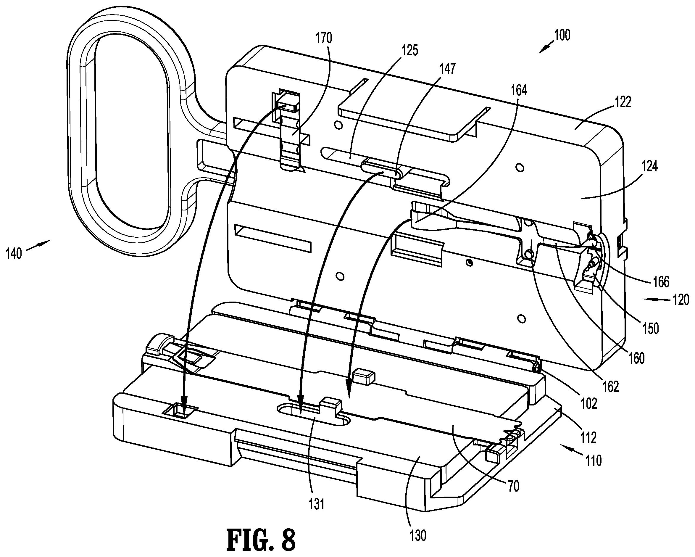 Patent US12137908 Figure 6 – Anvil buttress loading system for surgical stapling apparatus