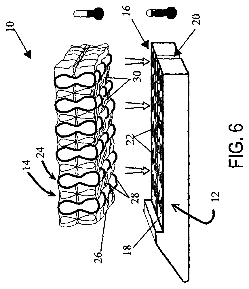 Patent US12137912 Figure 4 – Compressible adjunct with attachment regions