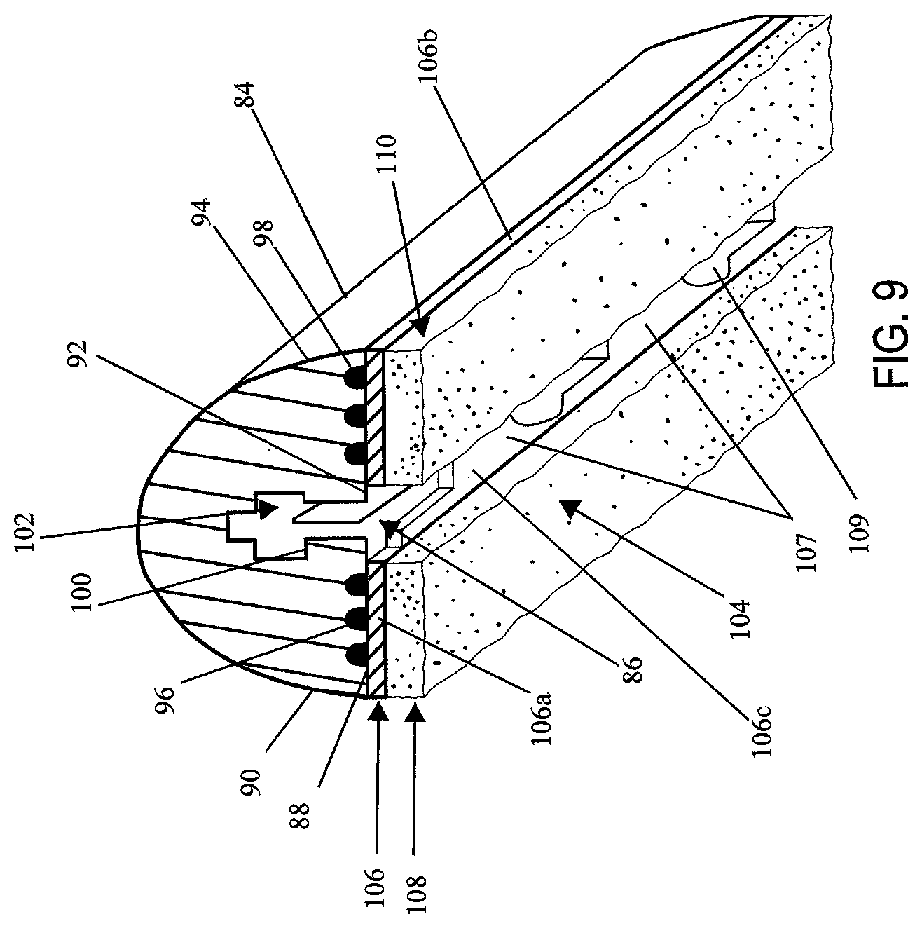 Patent US12137912 Figure 7 – Compressible adjunct with attachment regions