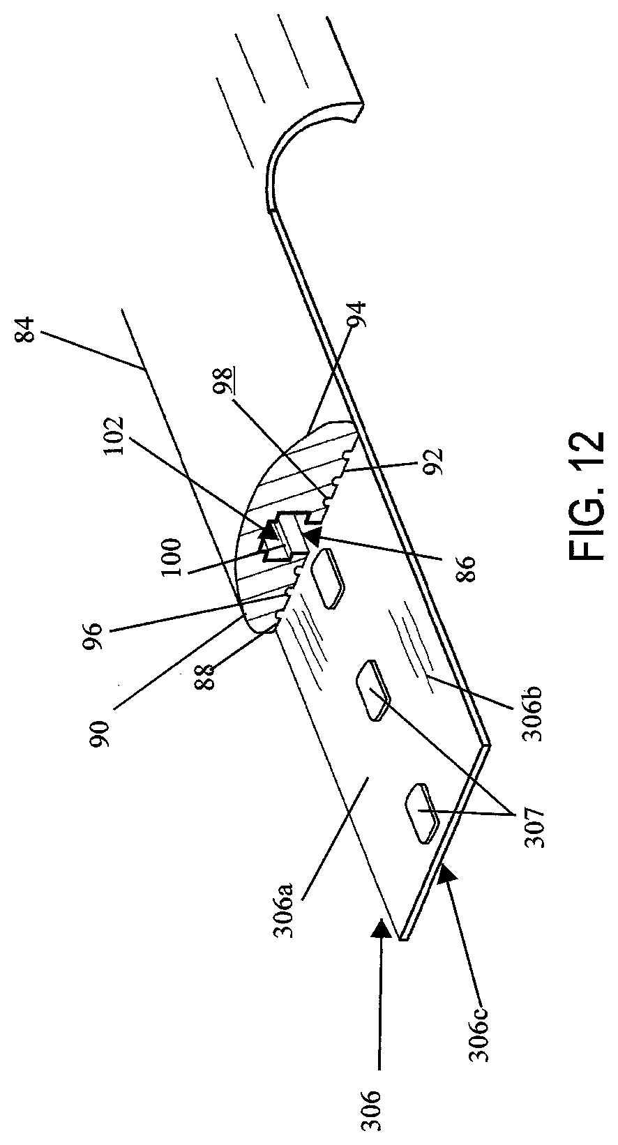 Patent US12137912 Figure 10 – Compressible adjunct with attachment regions