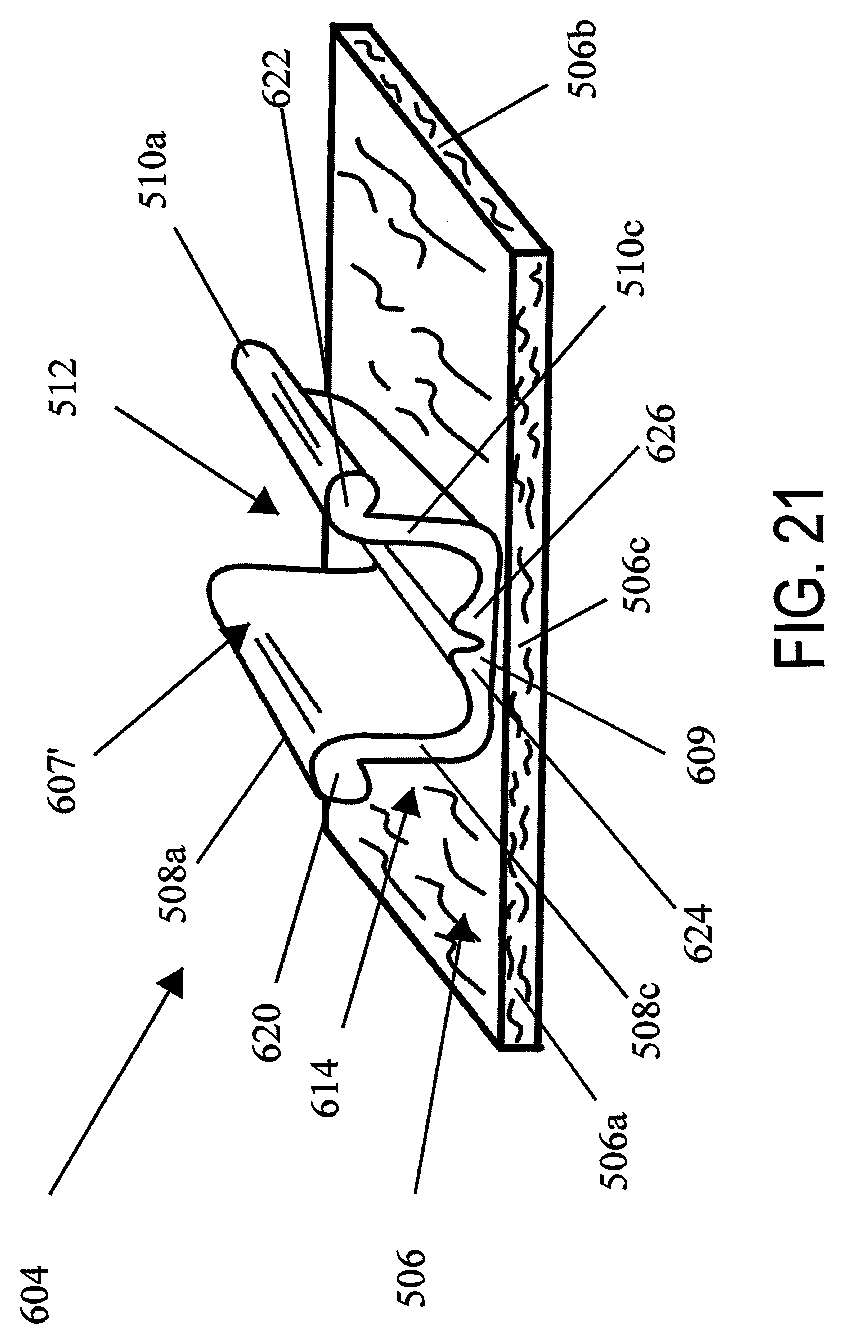 Patent US12137912 Figure 19 – Compressible adjunct with attachment regions
