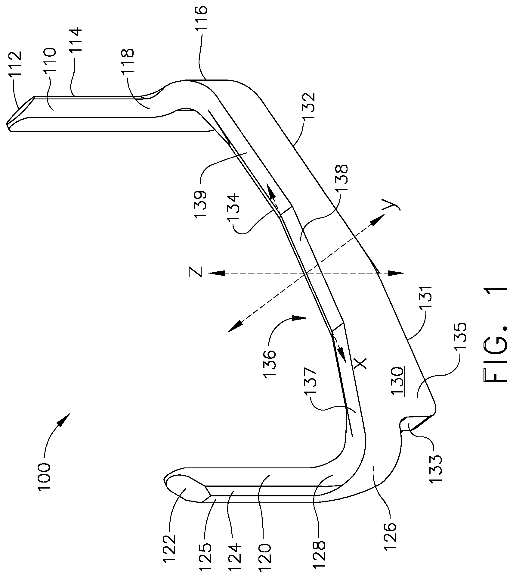 Patent US12137913 Figure 1 – Staple cartridge assembly comprising various tissue compression gaps and staple forming gaps