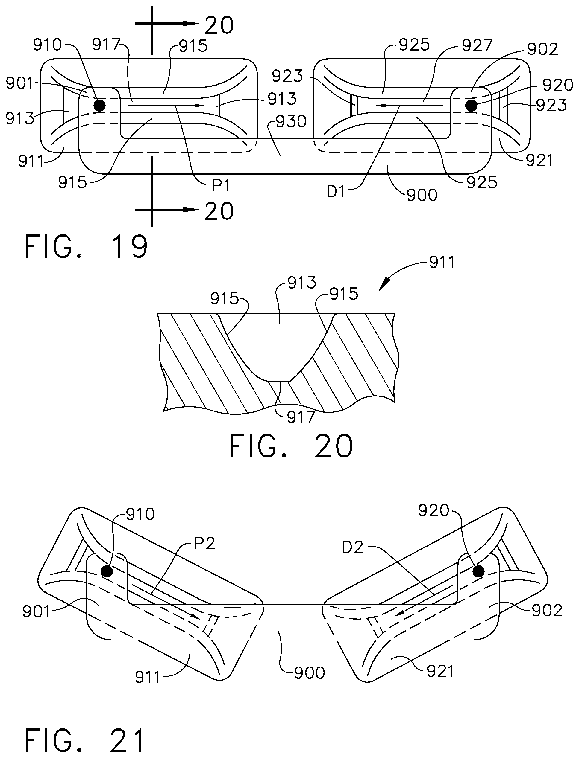 Patent US12137913 Figure 11 – Staple cartridge assembly comprising various tissue compression gaps and staple forming gaps