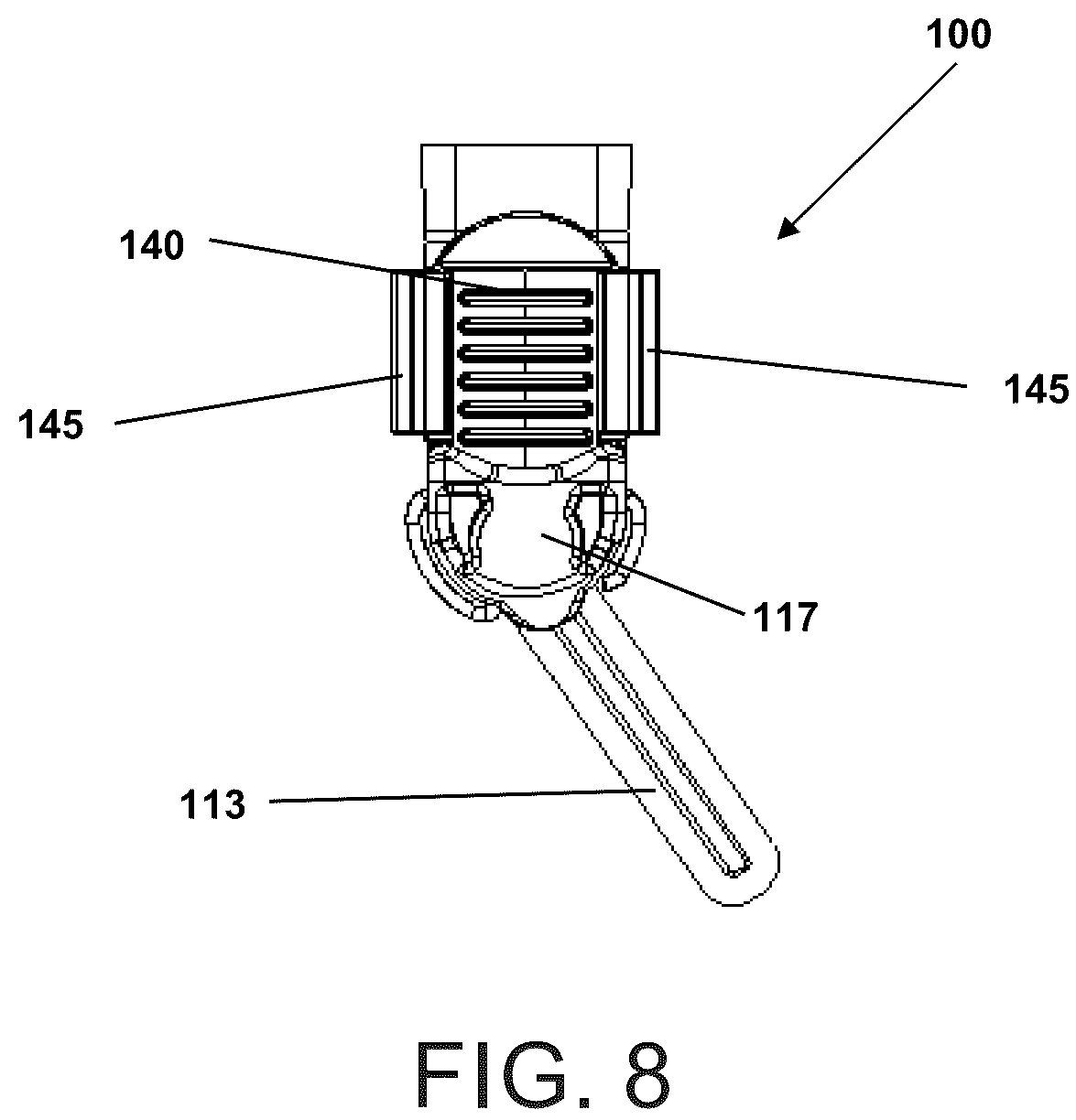 Patent US12137916 Figure 8 – Device for occlusion of blood vessels and hemorrhage control and method for its placement and removal