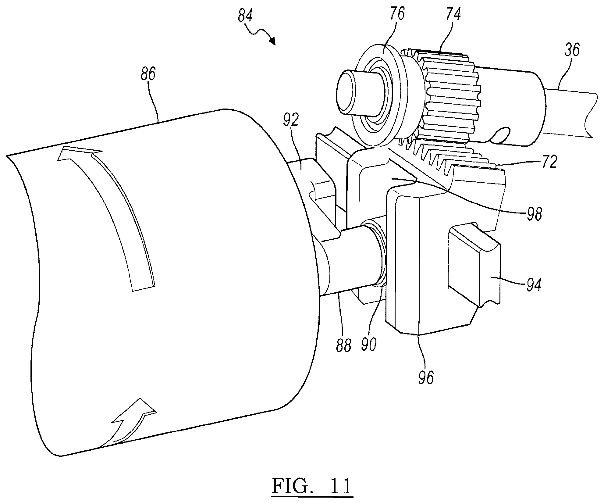 Patent US12137919 Figure 6 – Rotary oscillating bone, cartilage, and disk removal tool assembly
