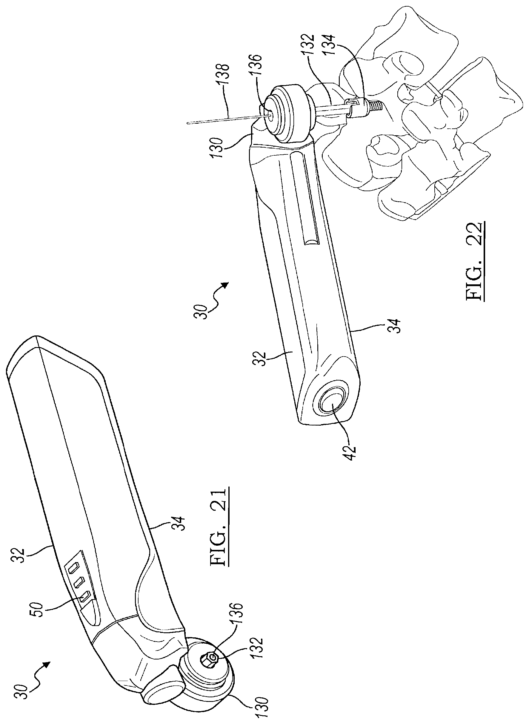 Patent US12137919 Figure 14 – Rotary oscillating bone, cartilage, and disk removal tool assembly