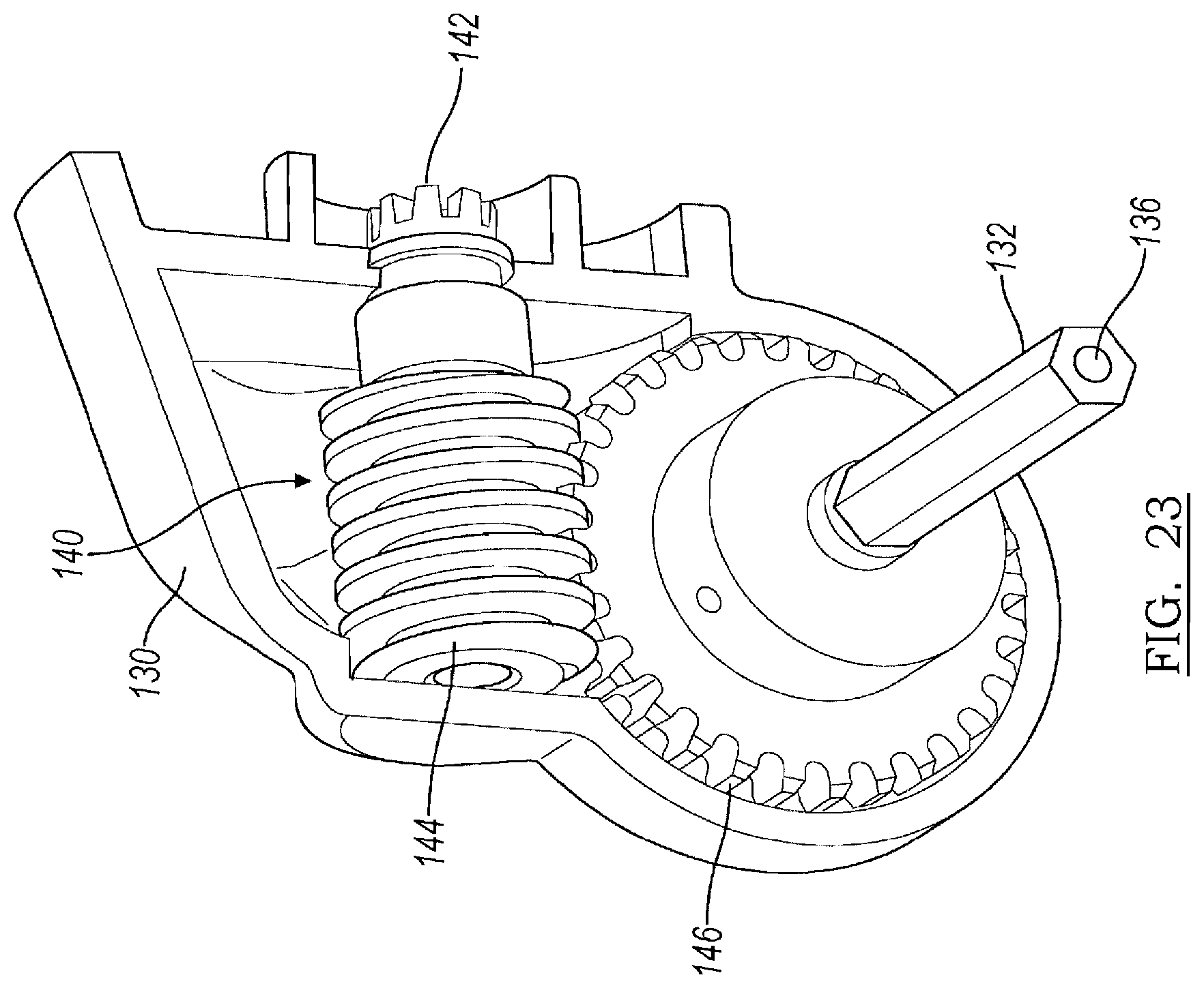 Patent US12137919 Figure 15 – Rotary oscillating bone, cartilage, and disk removal tool assembly