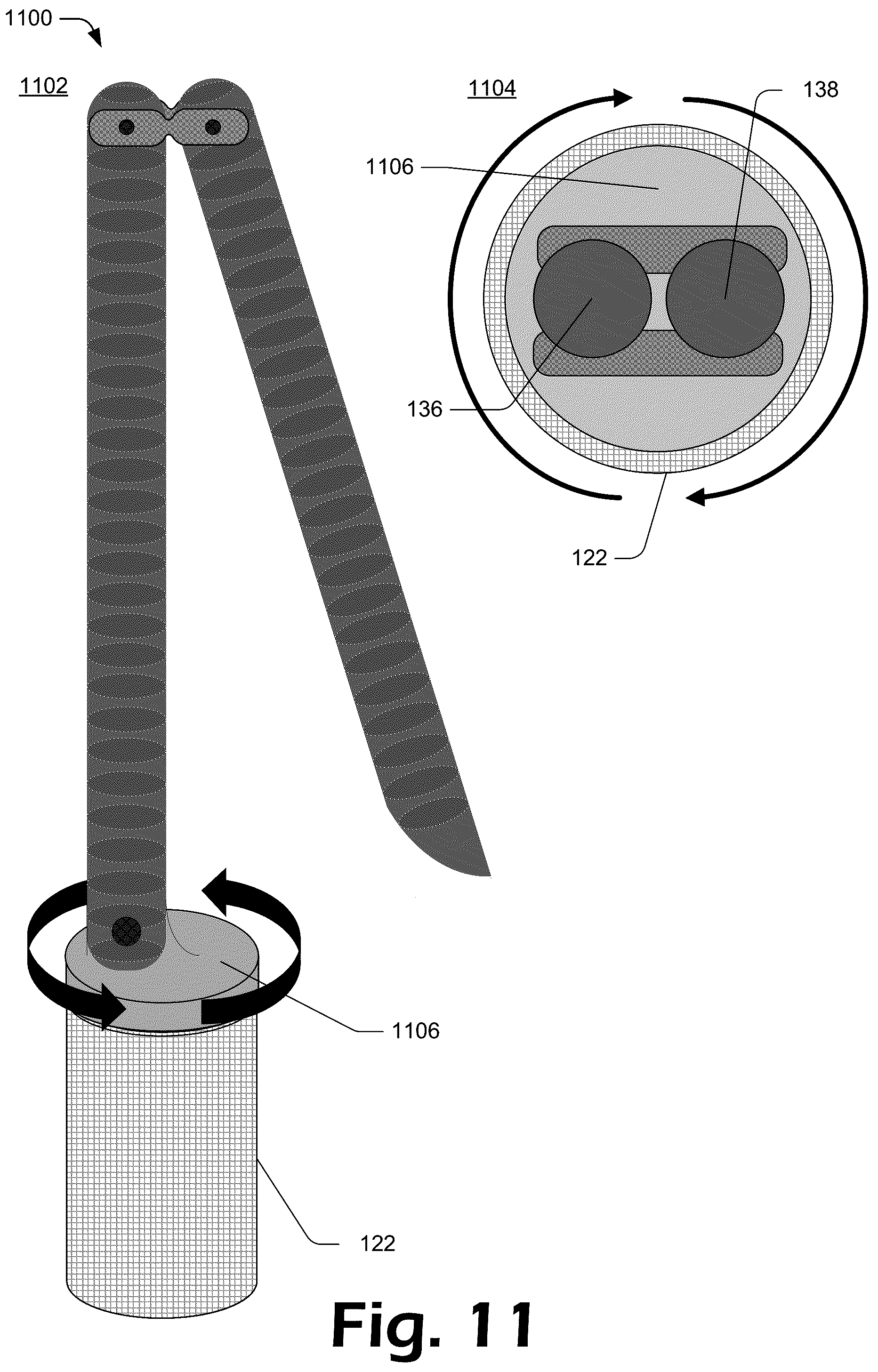Patent US12137927 Figure 11 – Cutting grasper for valve leaflet laceration