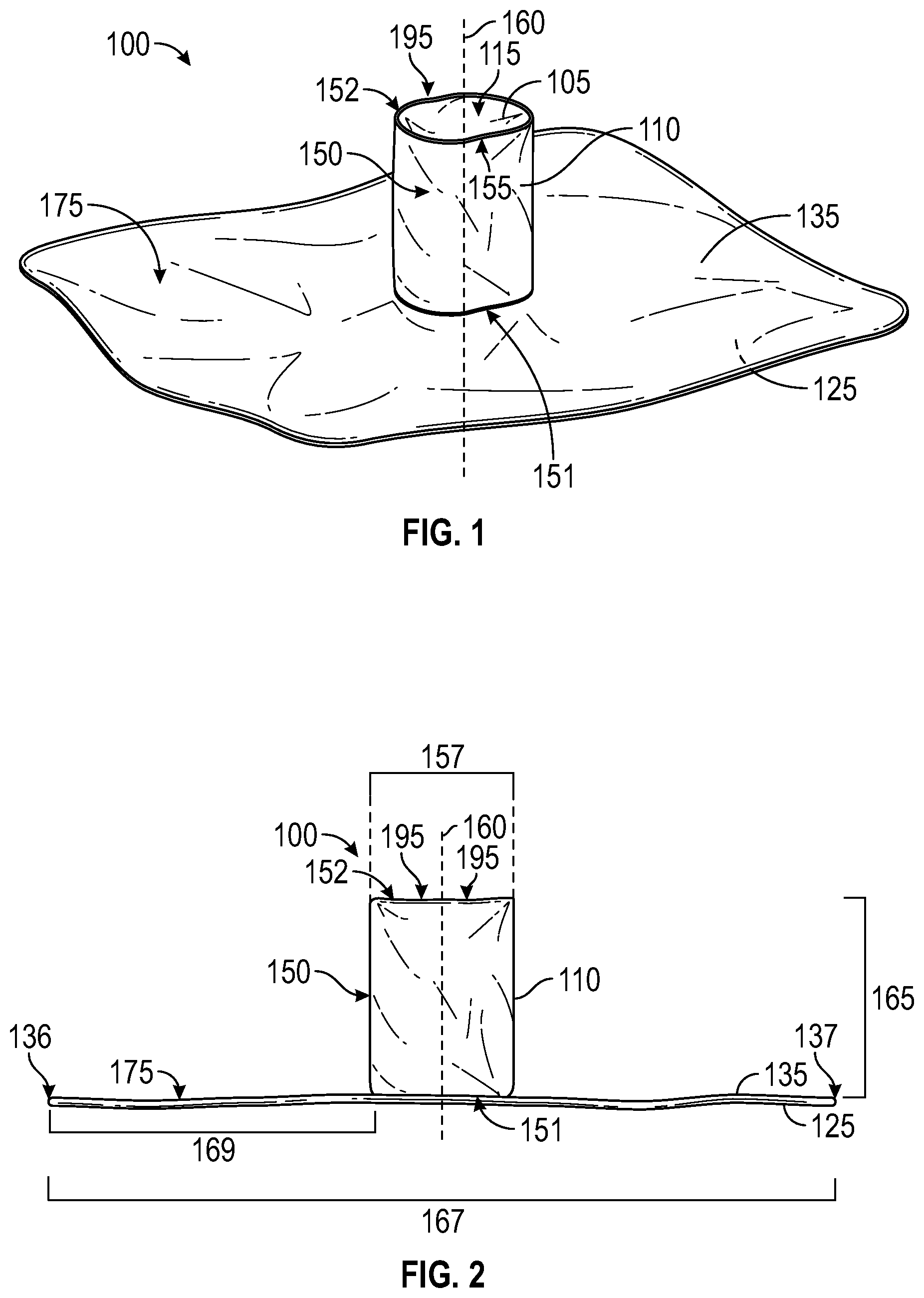 Patent US12137938 Figure 1 – Biofilm protection implant shield