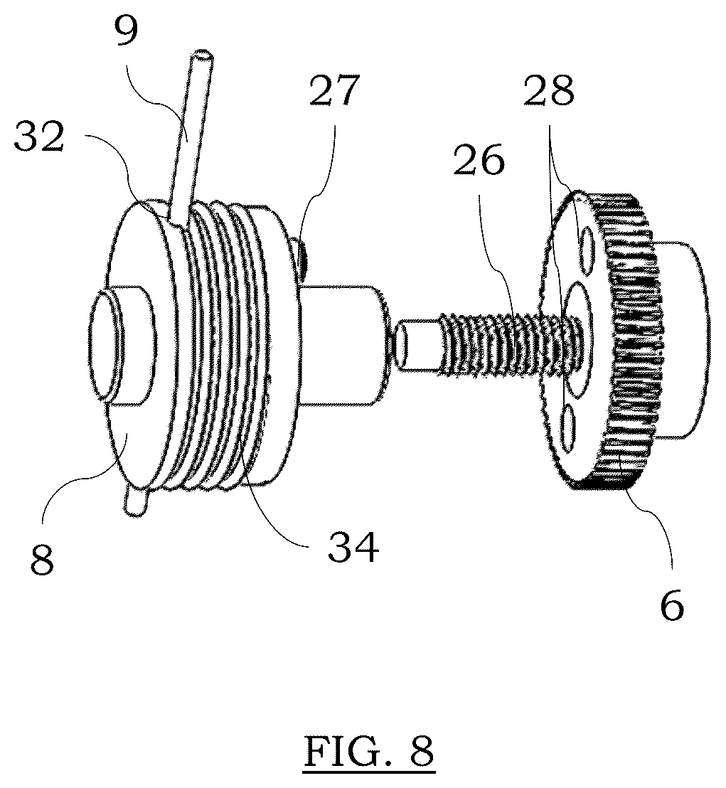 Patent US12137941 Figure 8 – Orthopedic cable bone transport device and bone transport system comprising said device