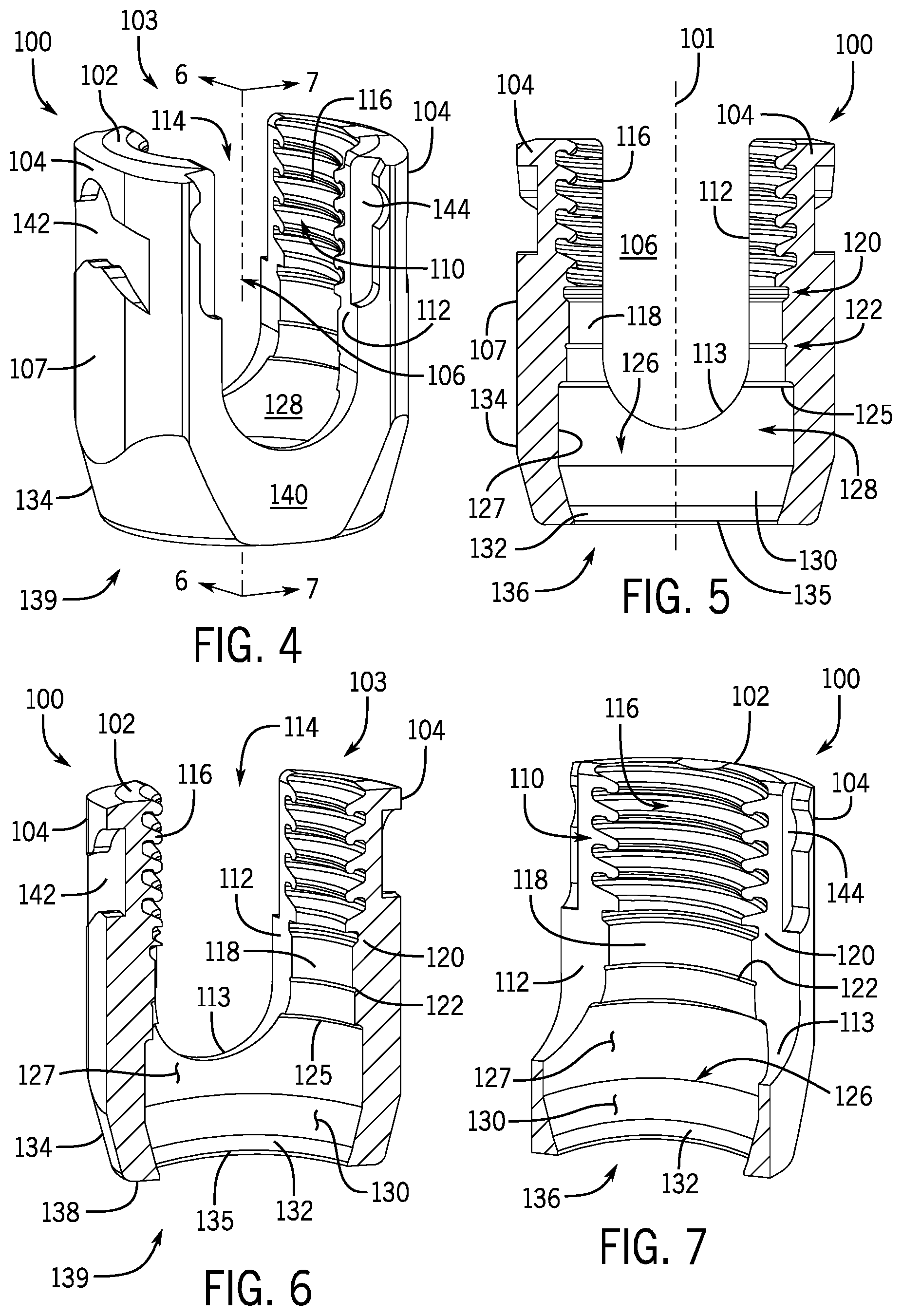 Patent US12137944 Figure 2 – Bone anchor assembly having a tool deployable insert in compressive overlapping engagement with a retainer