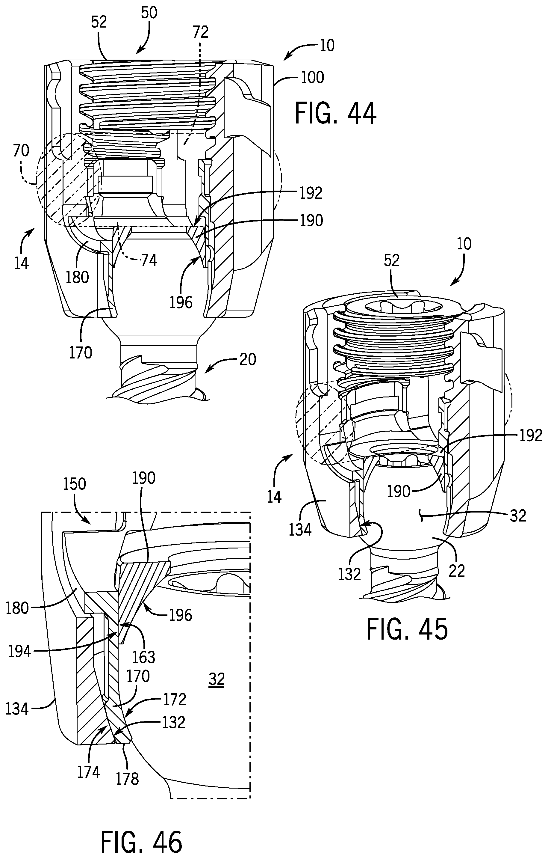 Patent US12137944 Figure 12 – Bone anchor assembly having a tool deployable insert in compressive overlapping engagement with a retainer