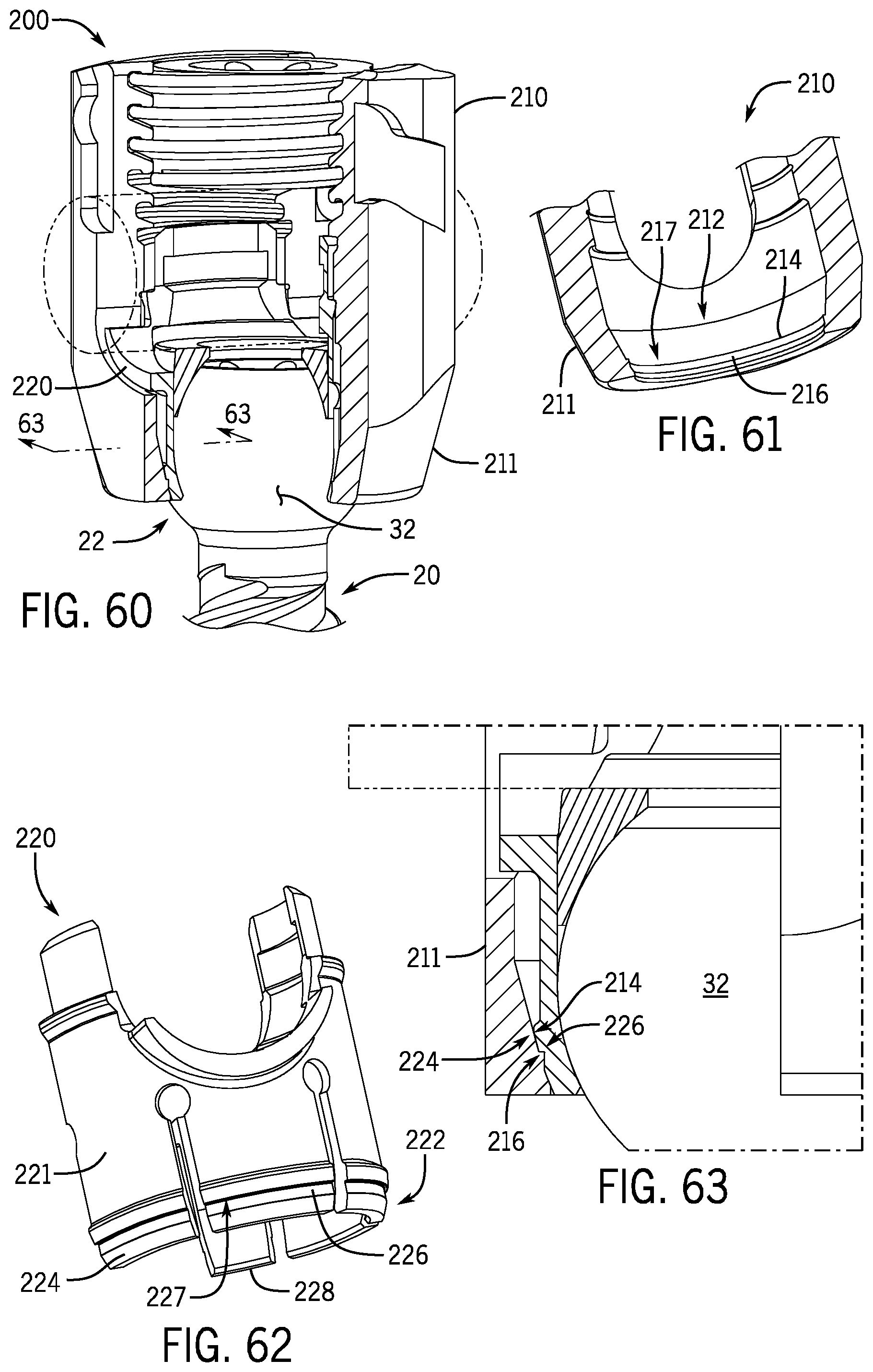 Patent US12137944 Figure 18 – Bone anchor assembly having a tool deployable insert in compressive overlapping engagement with a retainer