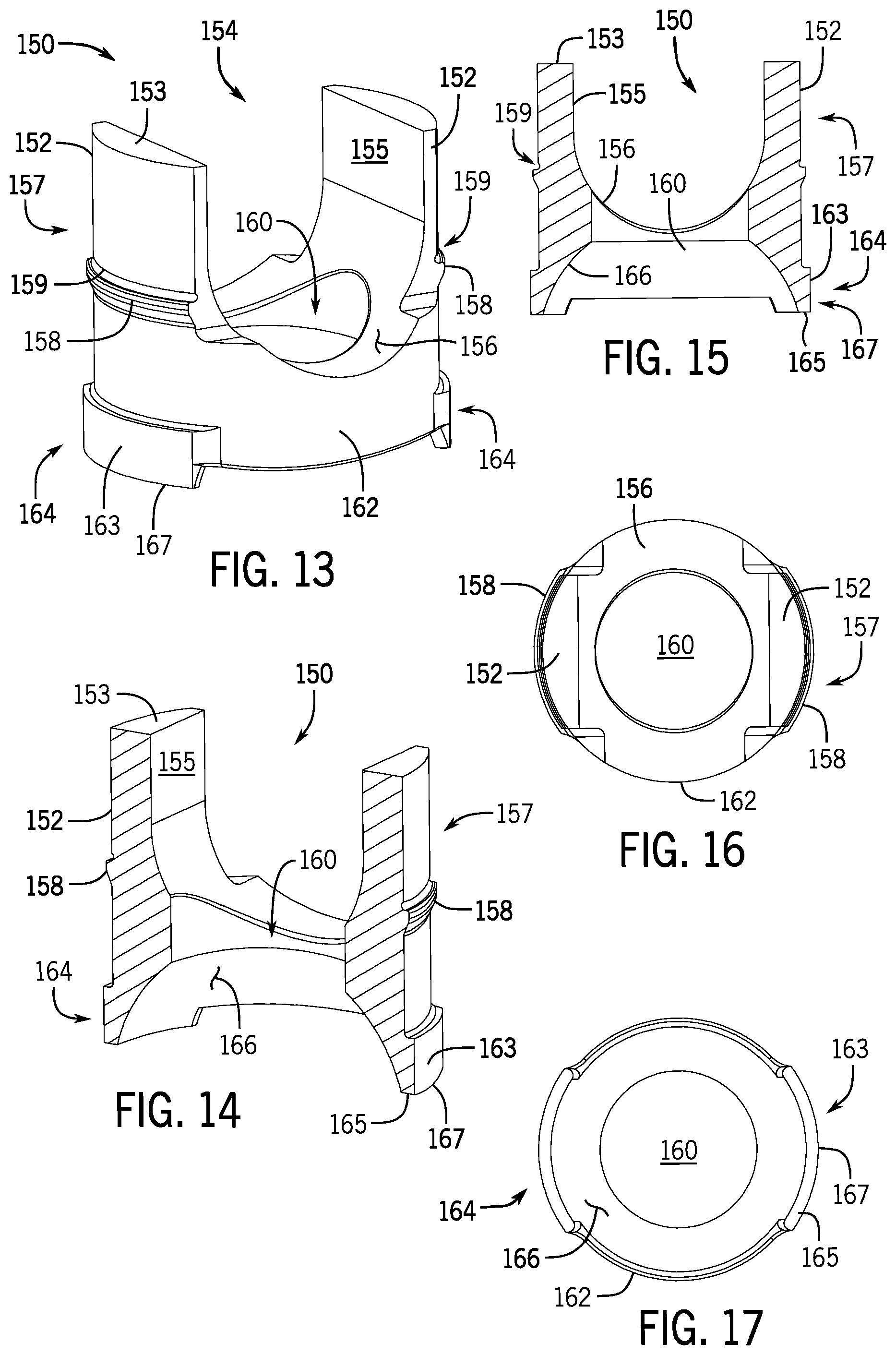 Patent US12137945 Figure 4 – Pivotal bone anchor system with modular receiver sub-assemblies and universal bone anchors