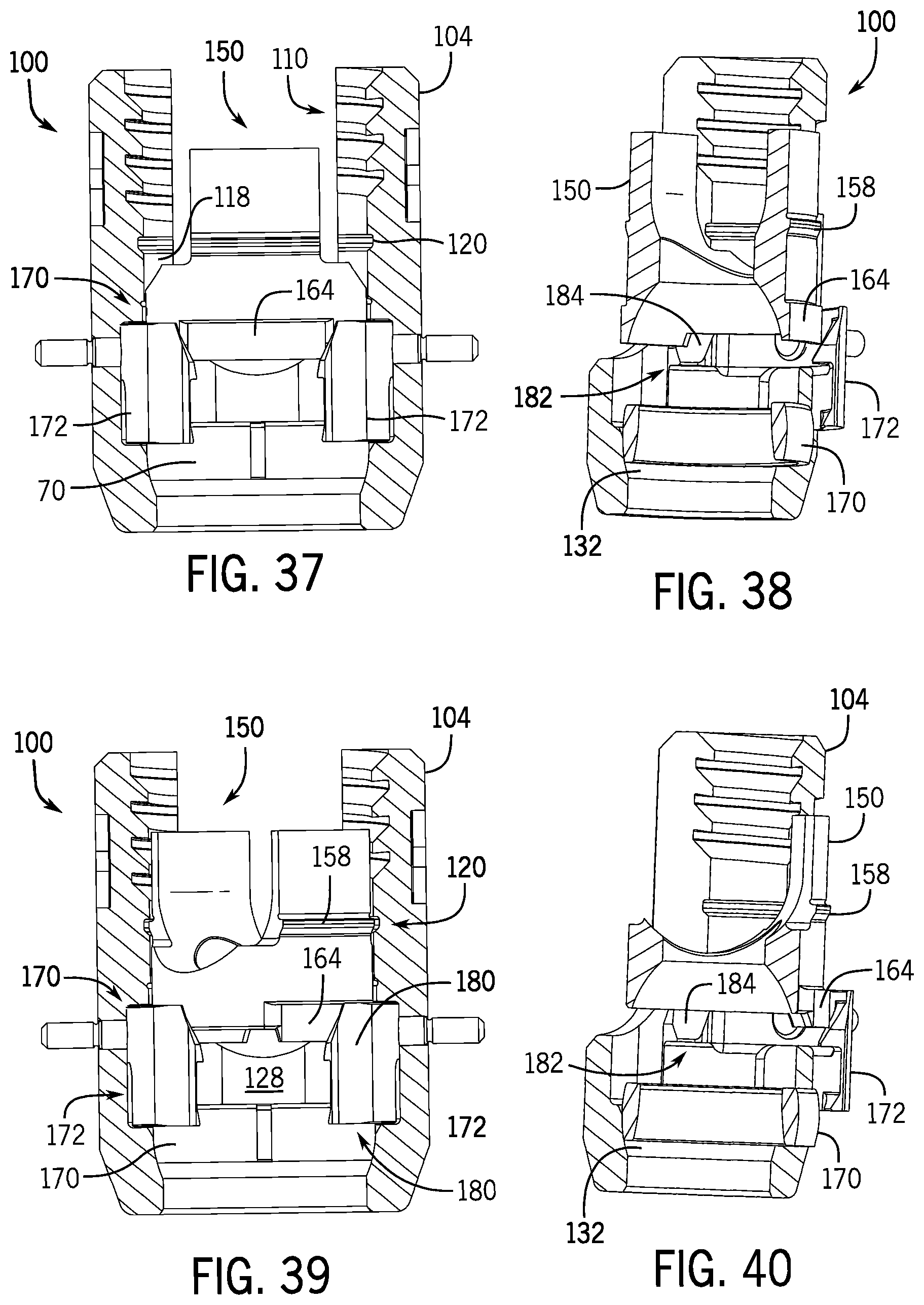 Patent US12137945 Figure 10 – Pivotal bone anchor system with modular receiver sub-assemblies and universal bone anchors