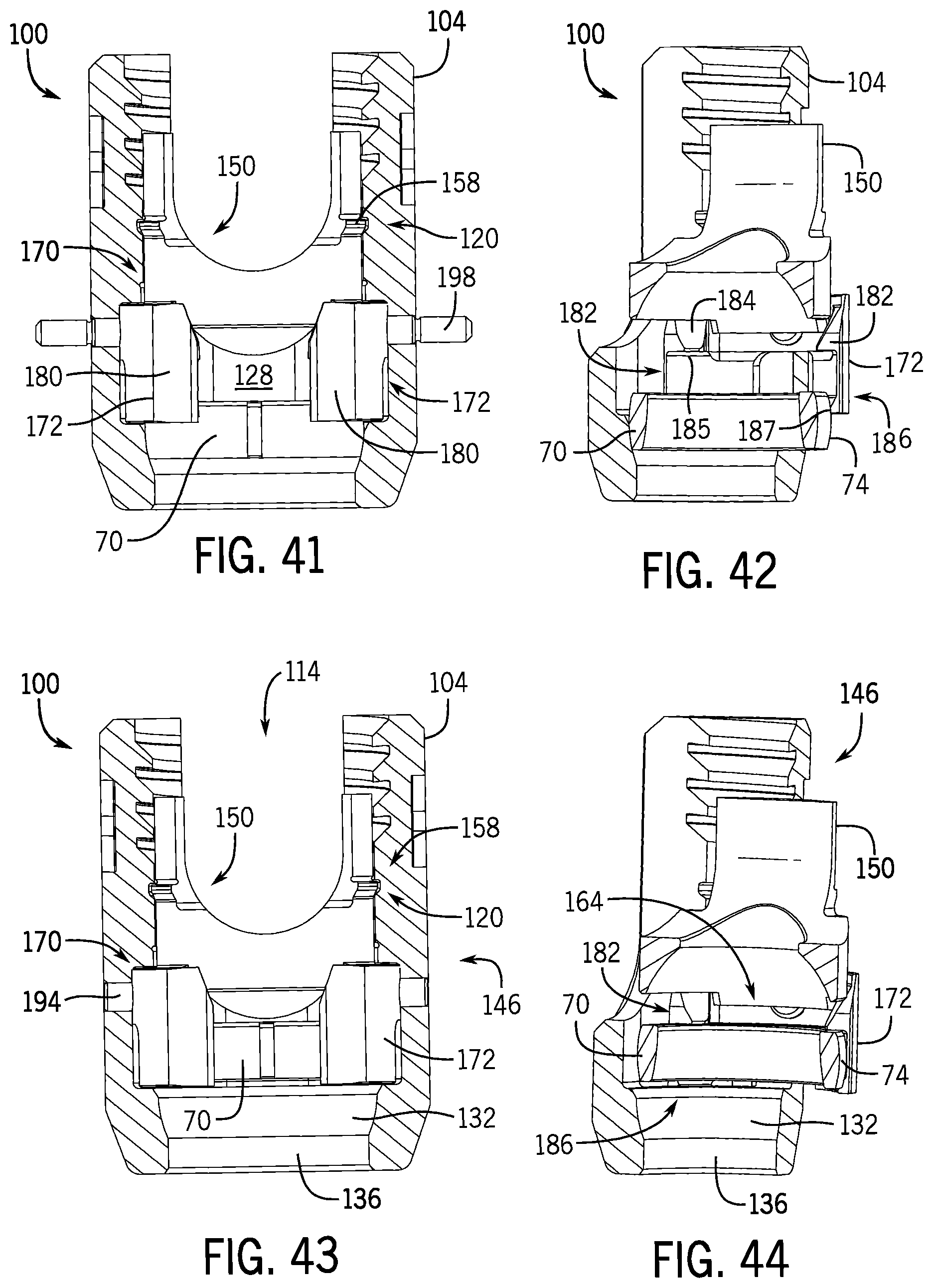 Patent US12137945 Figure 11 – Pivotal bone anchor system with modular receiver sub-assemblies and universal bone anchors