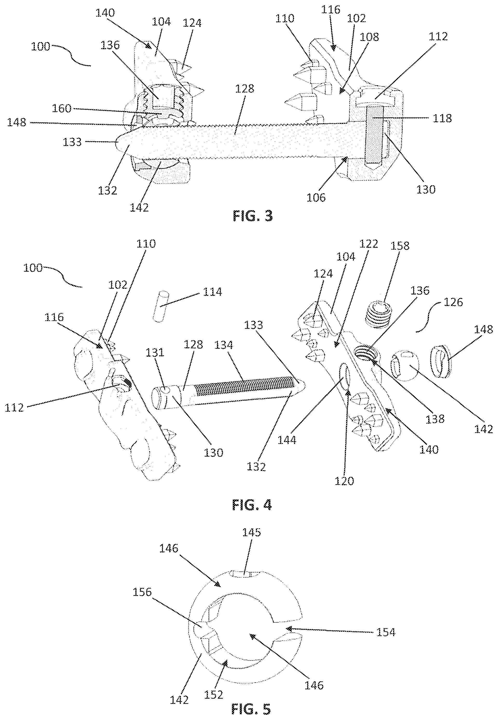 Patent US12137948 Figure 2 – Spinous process plate fixation assembly