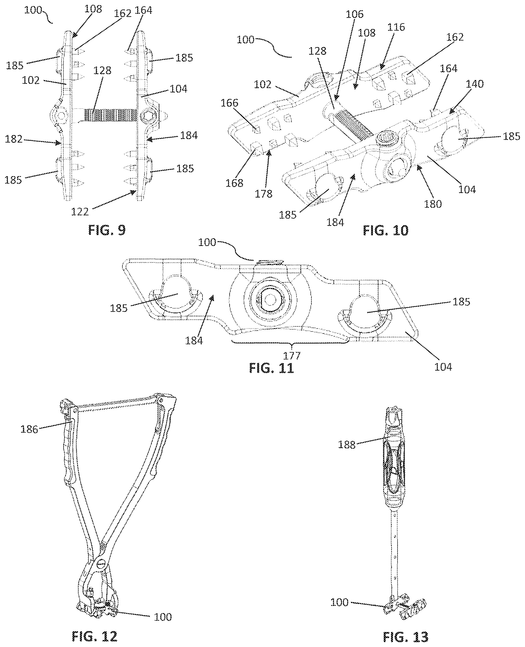 Patent US12137948 Figure 4 – Spinous process plate fixation assembly