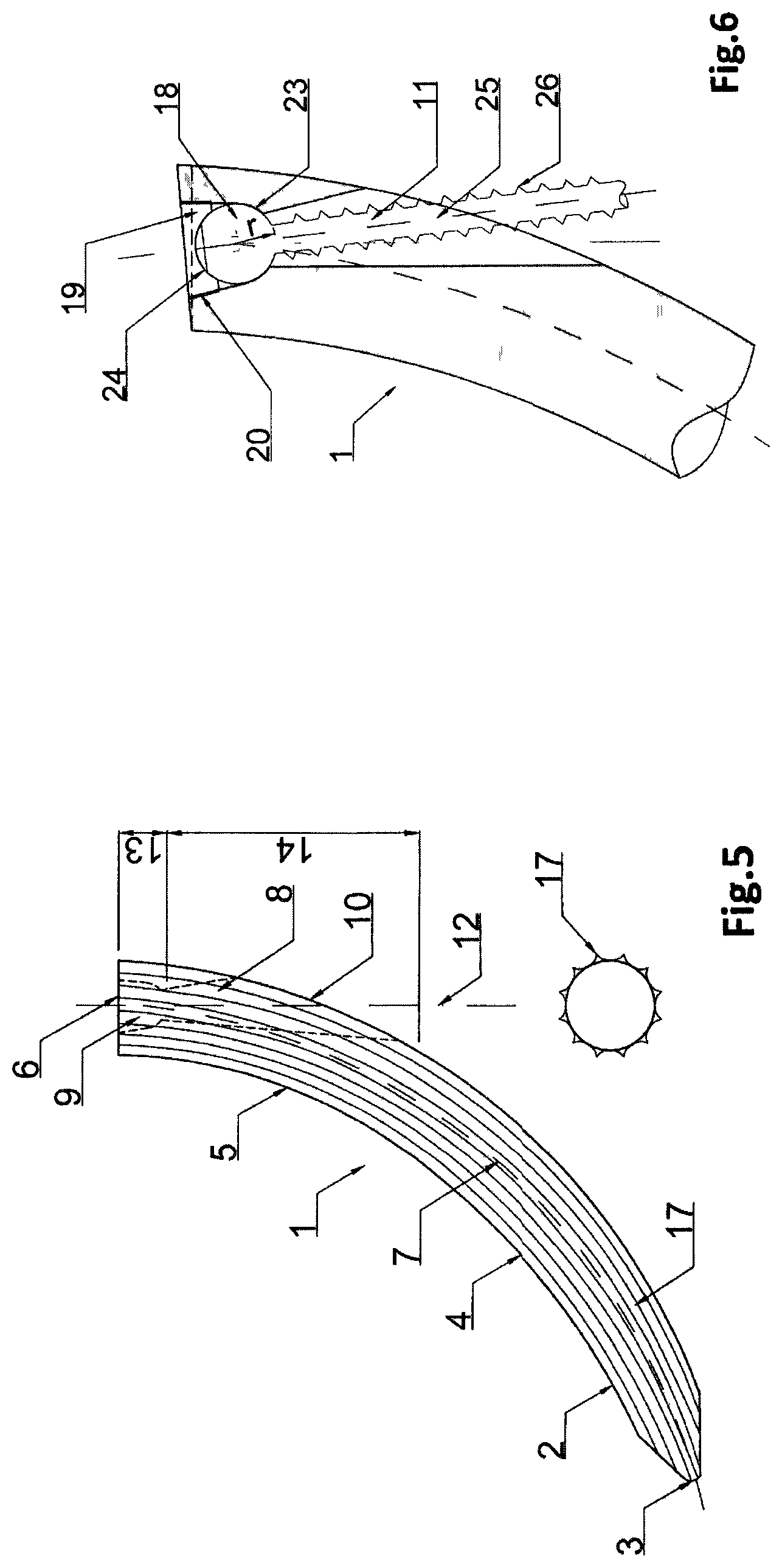 Patent US12137950 Figure 3 – Bone nail