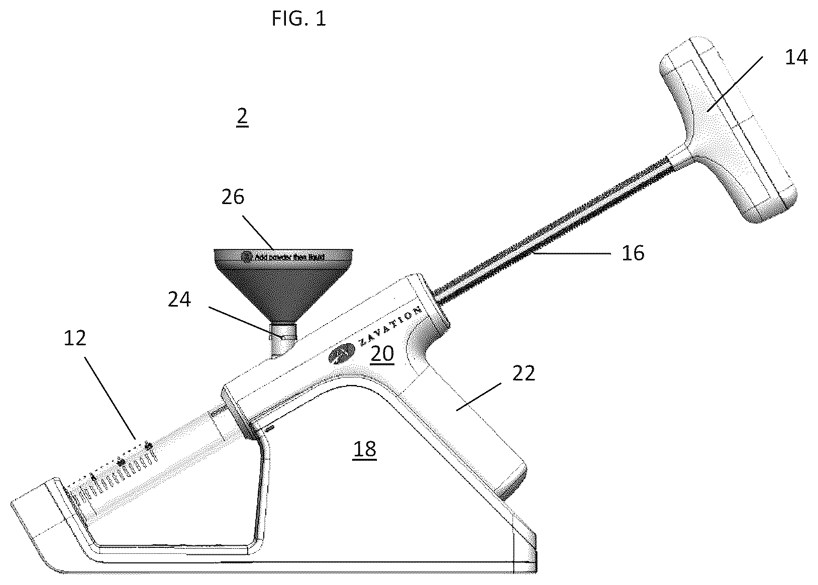Patent US12137955 — Bone cement mixer — Figure 1