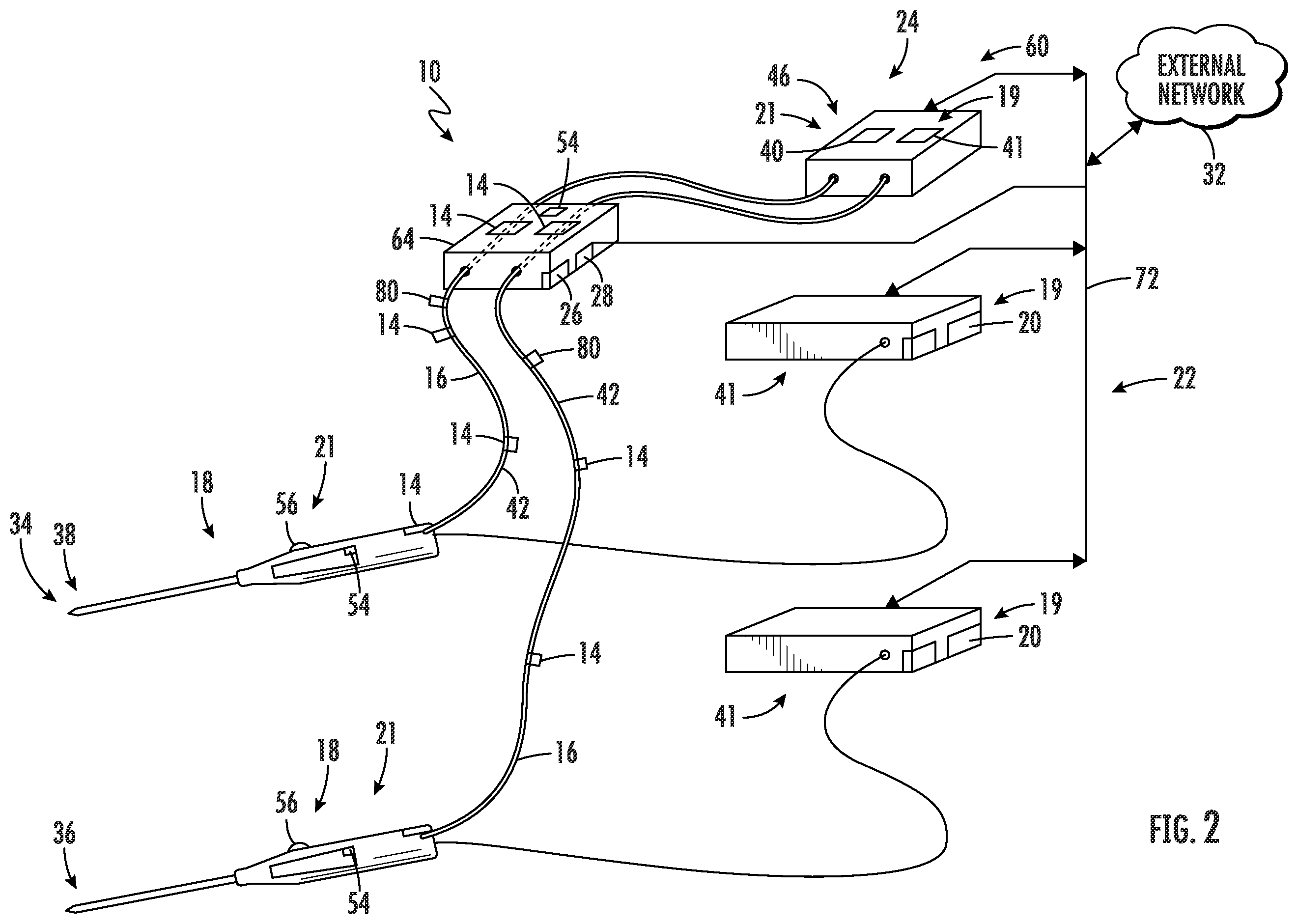 Patent US12137960 Figure 2 – Surgical system with adaptive aspiration flow control