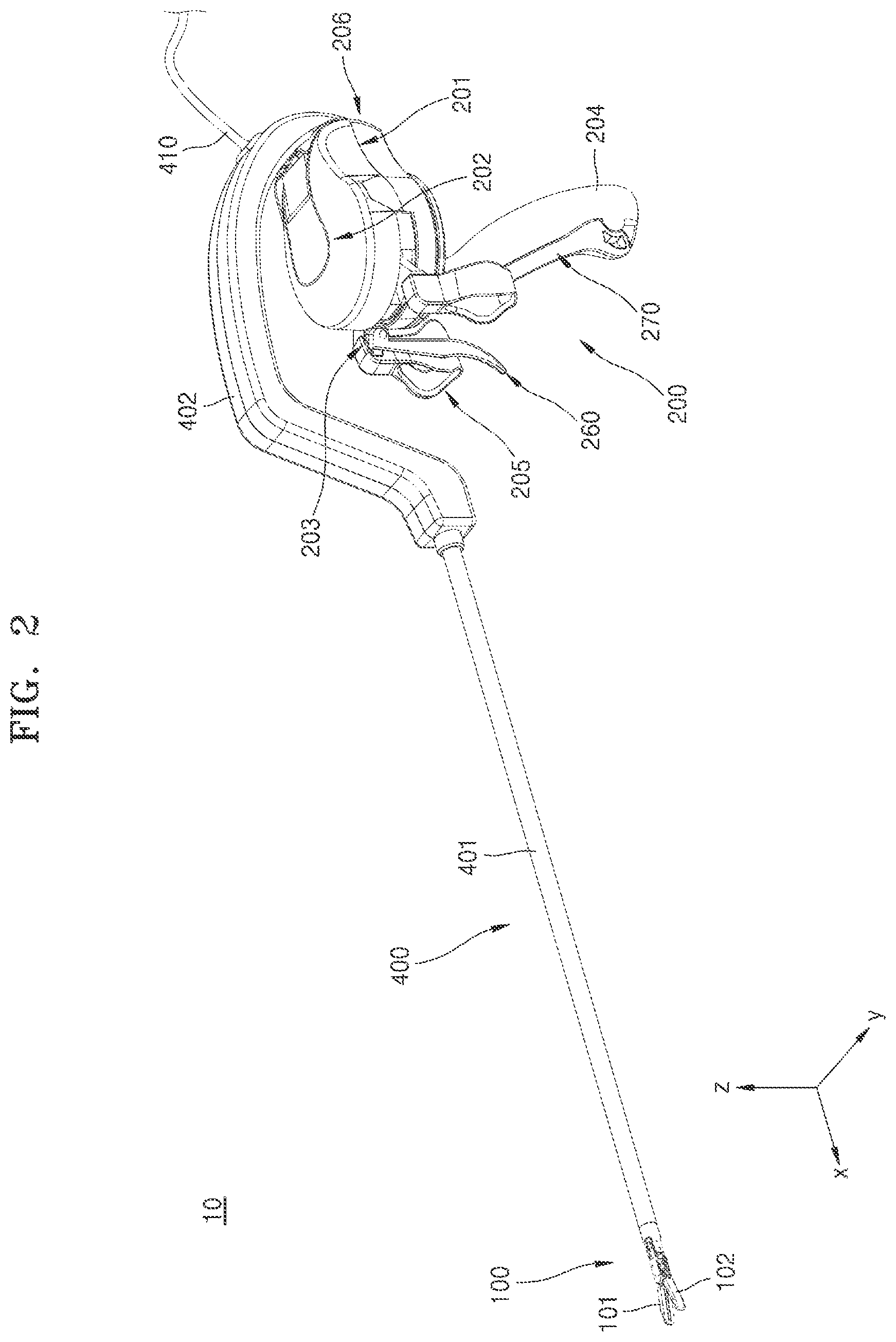 Patent US12137964 Figure 2 – End tool of surgical instrument and electric cauterization surgical instrument comprising same
