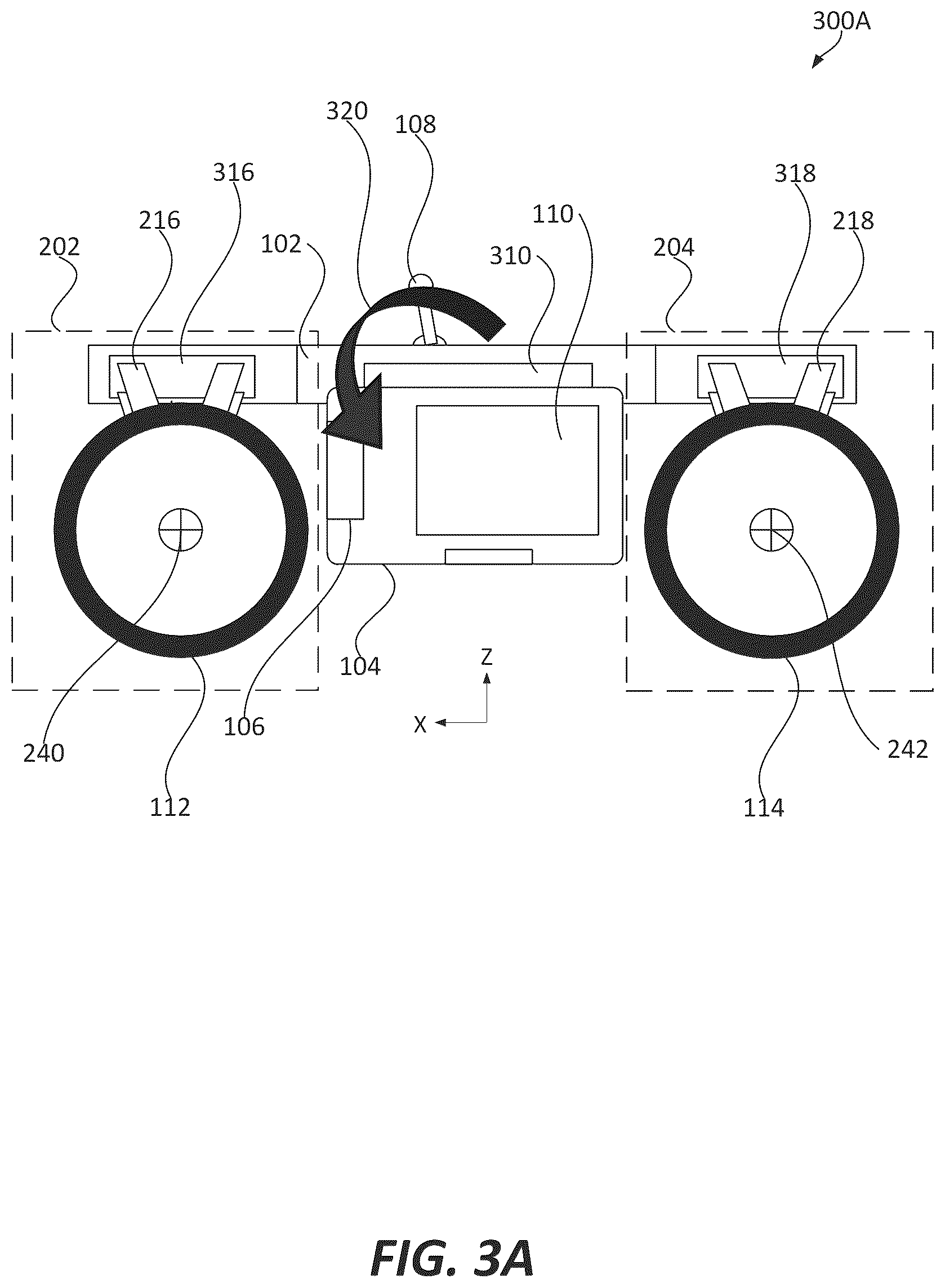 Patent US12139001 Figure 3 – Foldable off-road electric vehicle