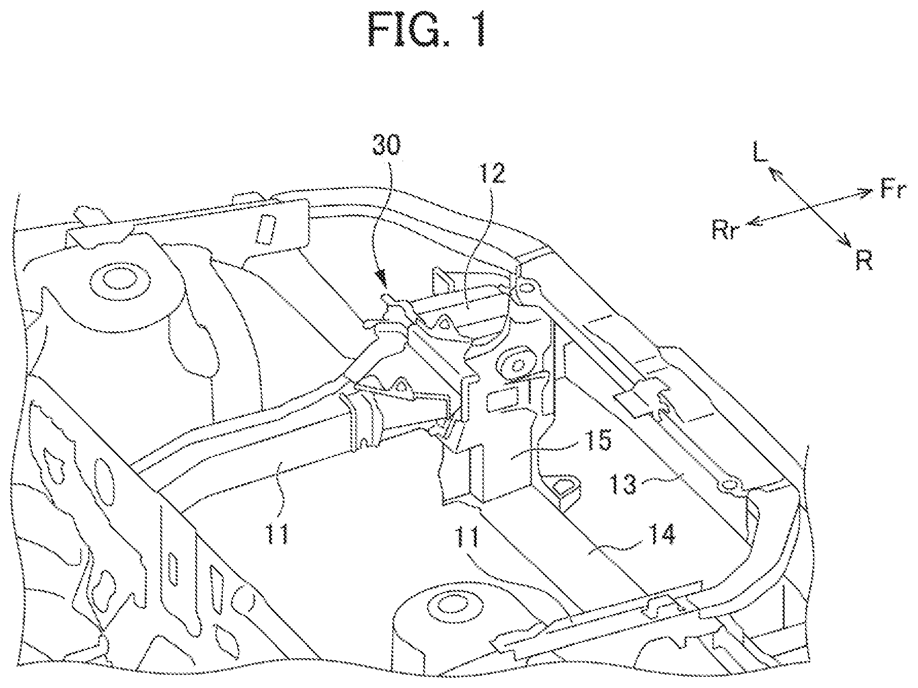 Patent US12139002 Figure 1 – Battery mounting part support structure of vehicle