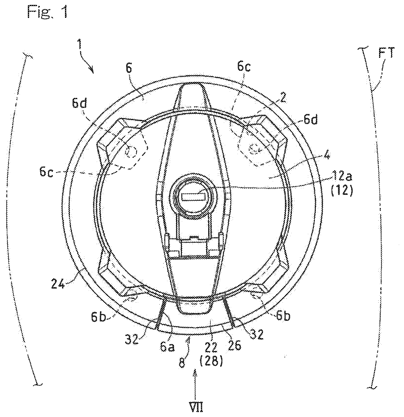 Patent US12139008 Figure 1 – Fuel tank cap