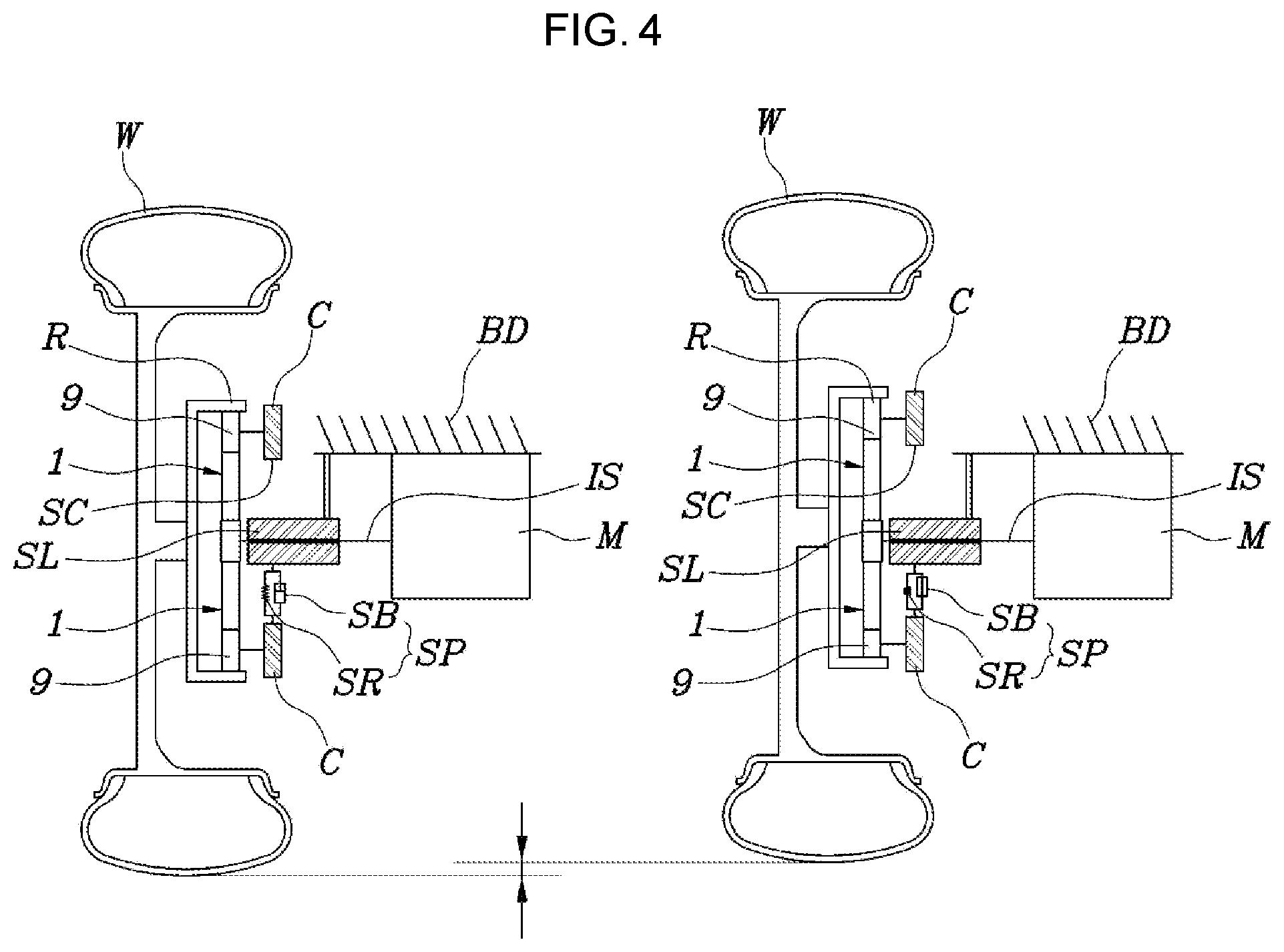 Patent US12139010 Figure 4 – Universal wheel driving system