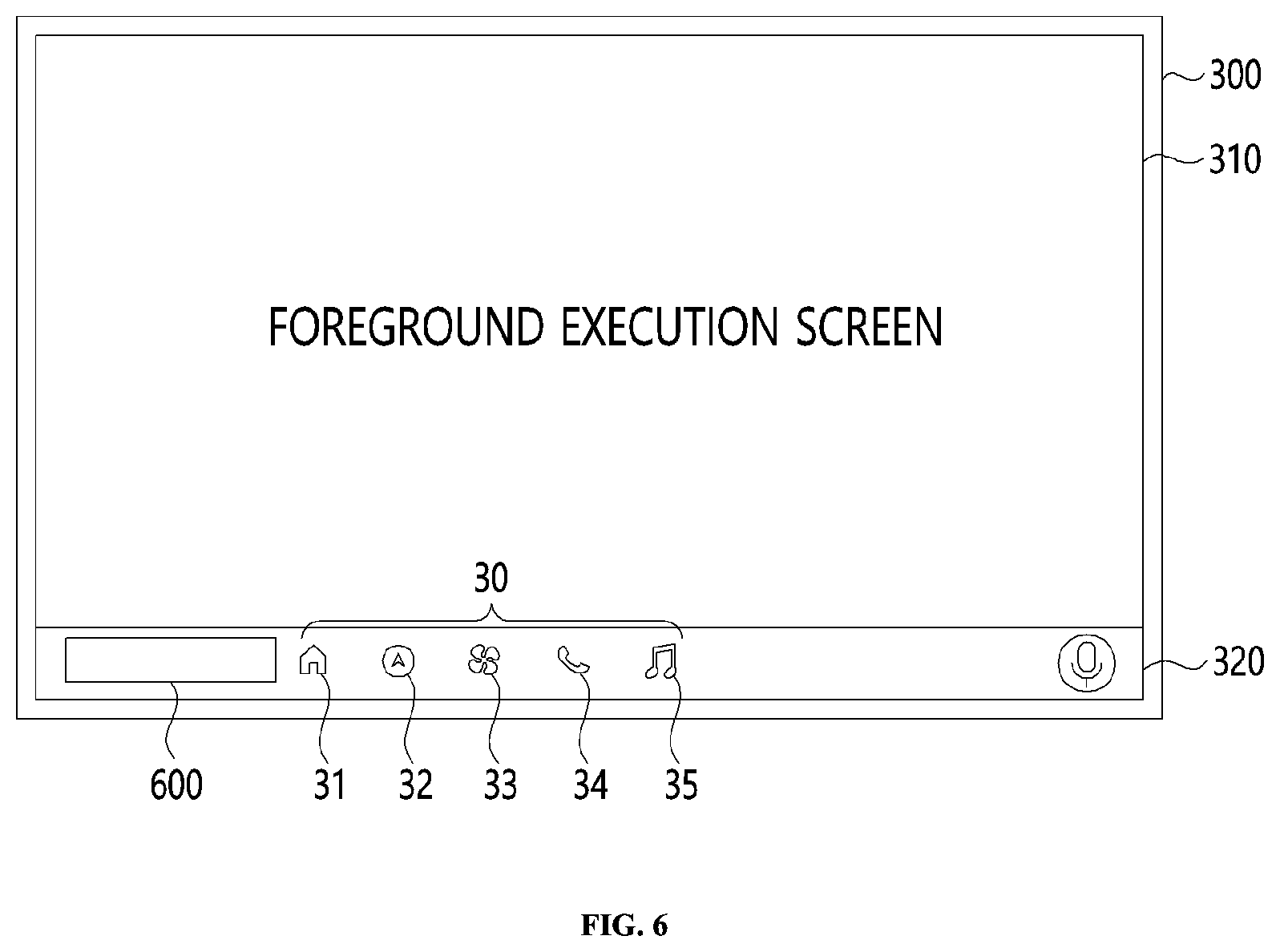 Patent US12139015 Figure 6 – Vehicle infotainment apparatus using widget and operation method thereof
