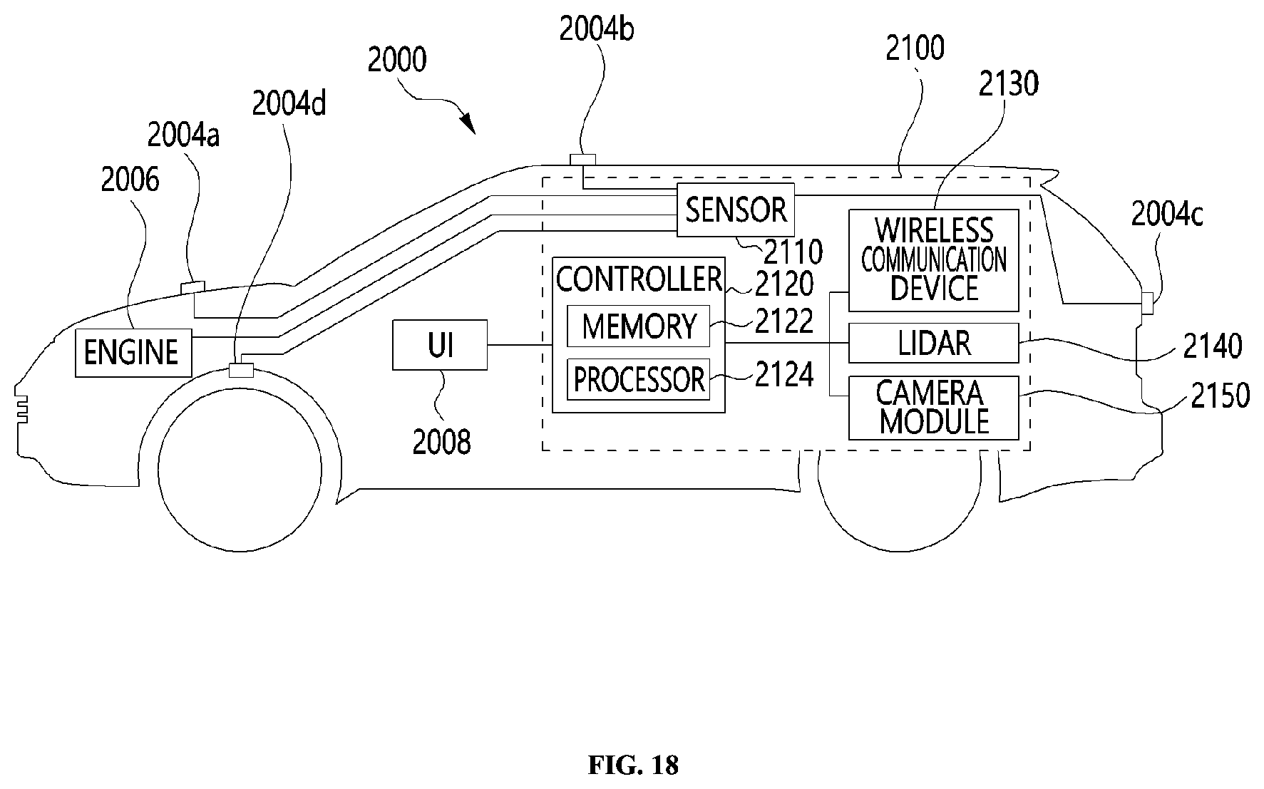 Patent US12139015 Figure 18 – Vehicle infotainment apparatus using widget and operation method thereof