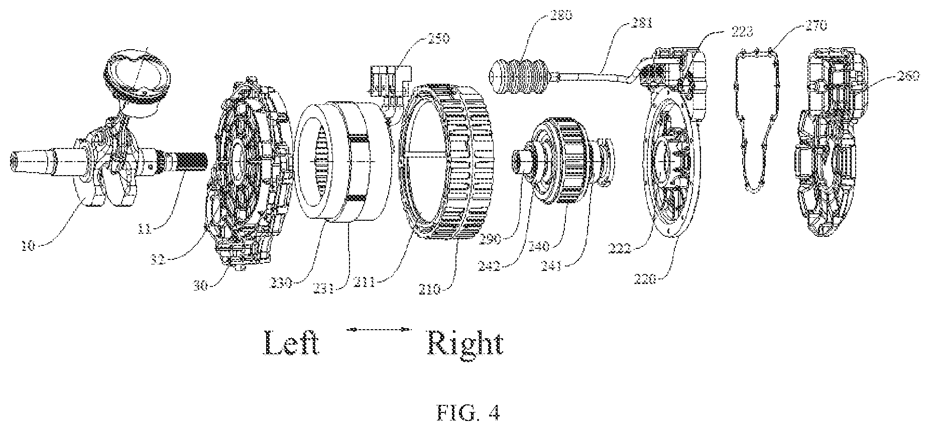 Patent US12139018 Figure 4 – All-terrain vehicle and hybrid power assembly thereof
